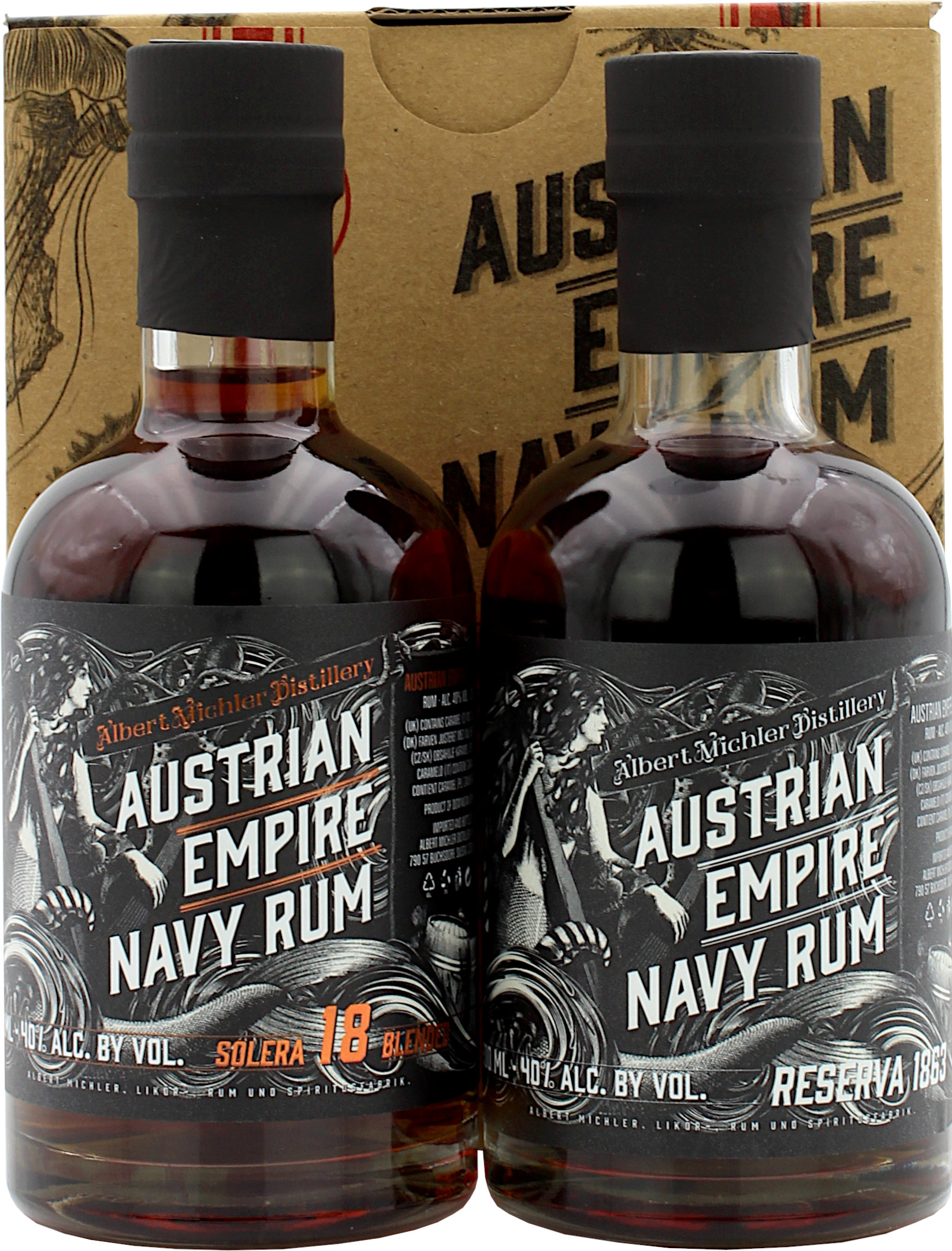 Austrian Empire Navy Rum Reserva 1863 + Solera 18 Jahre 40.0% 2x200ml