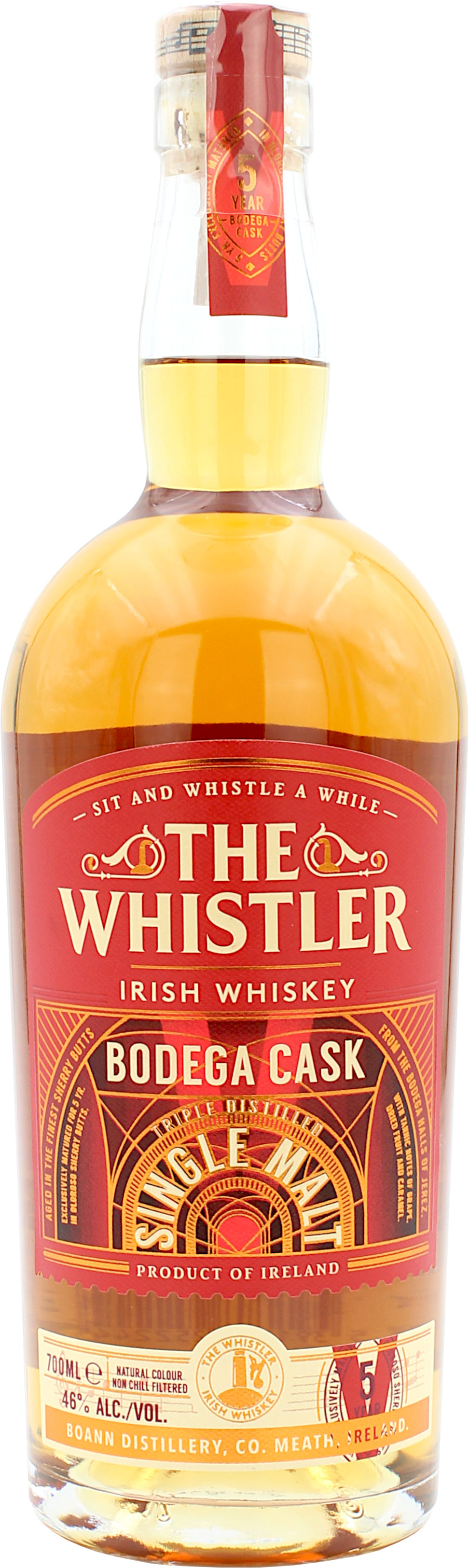The Whistler 5 Jahre Irish Single Malt Bodega Cask 46.0% 0,7l