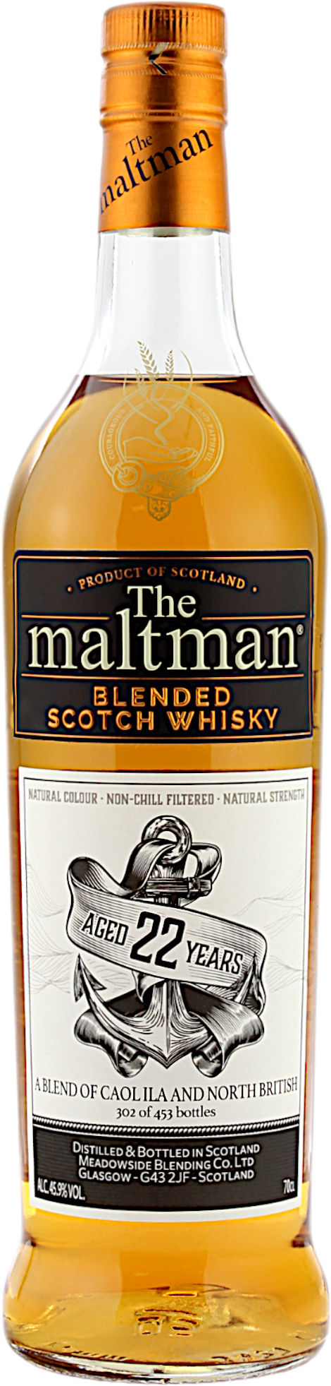 The Maltman Blend North British & Caol Ila 22 Jahre 45.9% 0,7l