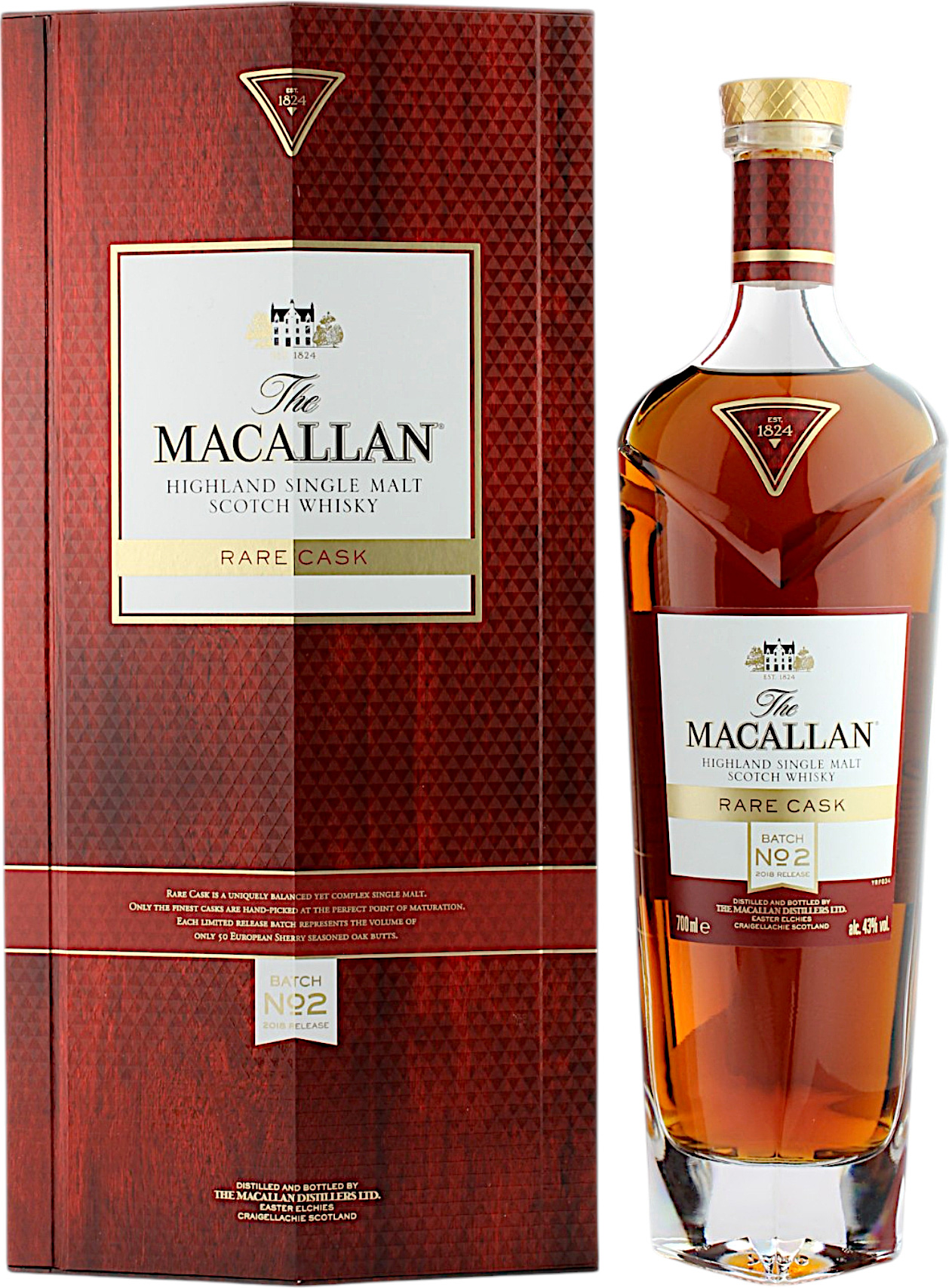 Macallan Rare Cask Red Batch 02 2018 Release 43.0% 0,7l