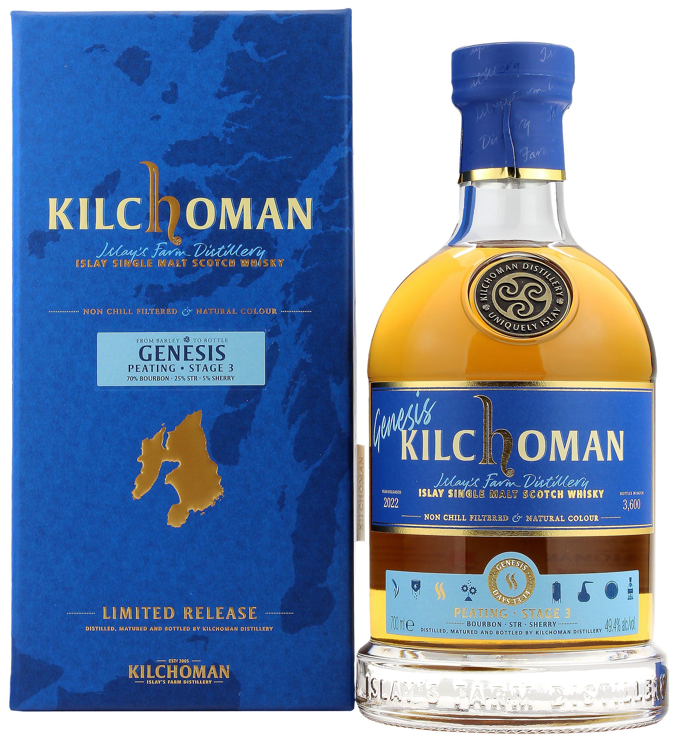 Kilchoman Genesis Peating Stage 3 2022 49.4% 0,7l