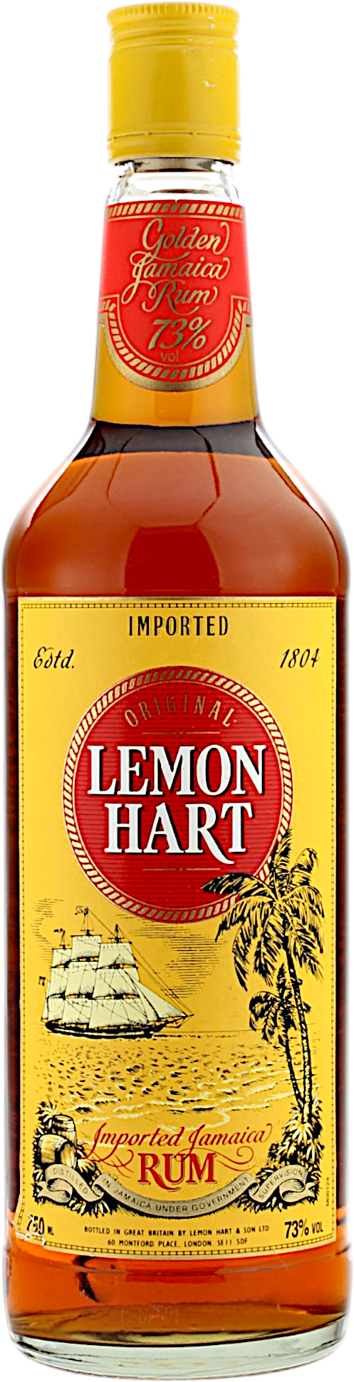 Lemon Hart Golden Jamaica Rum Overproof 80er Jahre 73.0% 0,75l