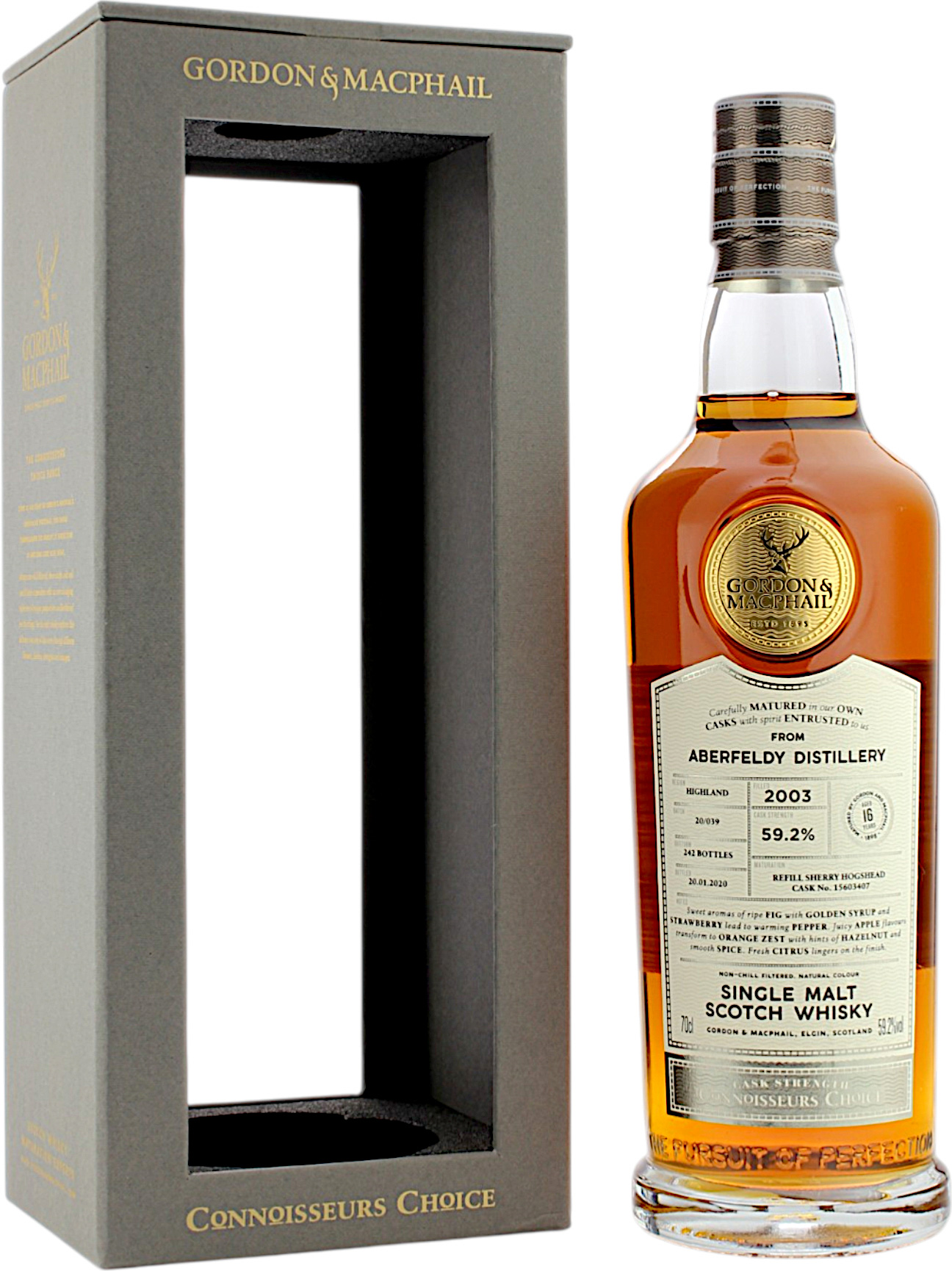 Aberfeldy 16 Jahre 2003/2020 Sherry Cask G&M Connoisseurs Choice Cask Strength 59.2% 0,7l