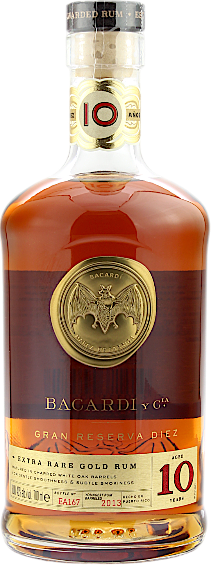 Bacardi 10 Jahre Gran Reserva Diez 40.0% 0,7l