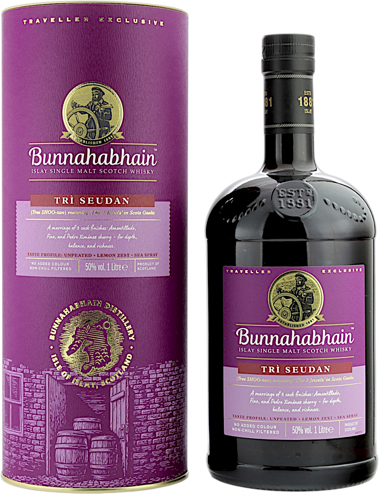 Bunnahabhain Tri Seudan 50.0% 1 Liter