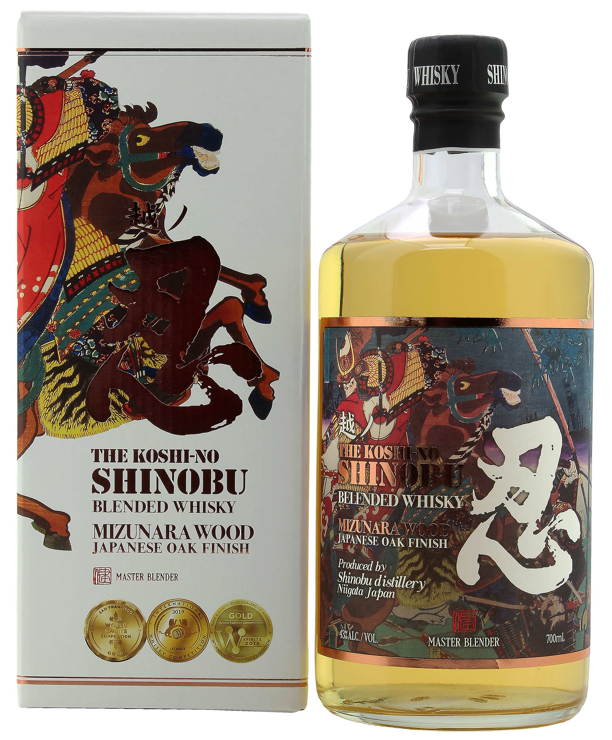 The Koshi-No Shinobu Blended Whisky Mizunara Oak Finish 43.0% 0,7l