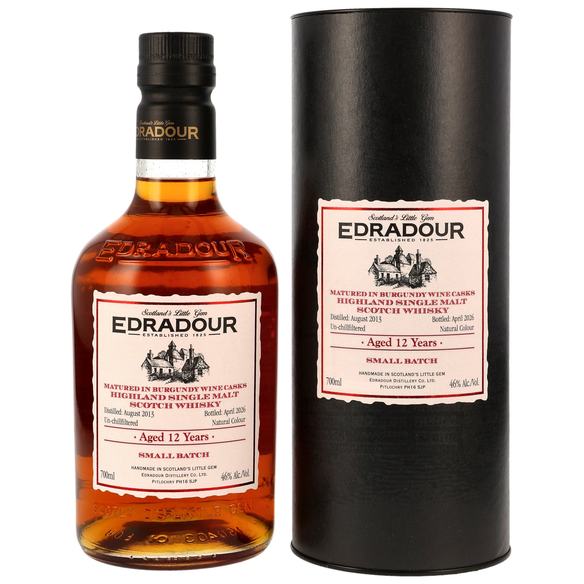 Edradour 12 Jahre 2013/2026 Burgundy Casks 46.0% 0,7l