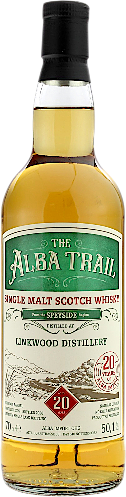 Linkwood 20 Jahre 2005/2026 Bourbon Barrel The Alba Trail 50.1% 0,7l