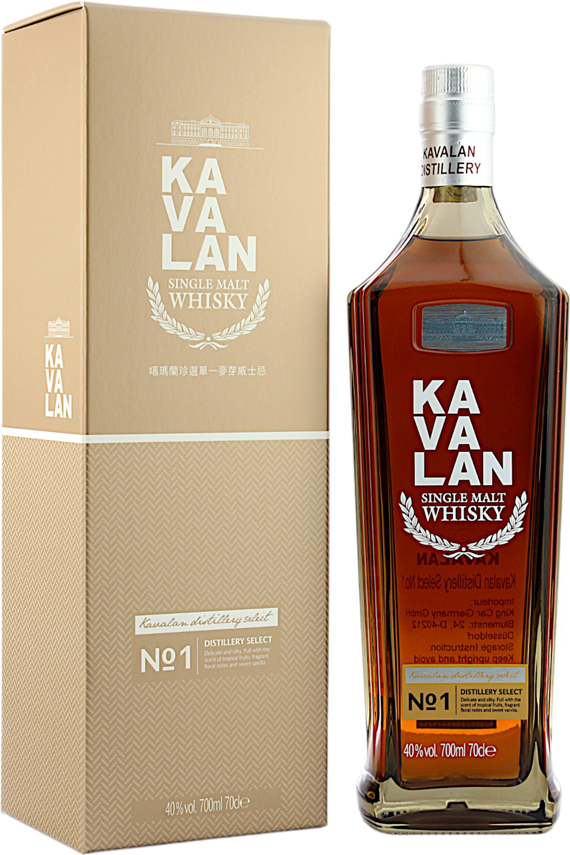 Kavalan Distillery Select No. 1 40.0% 0,7l