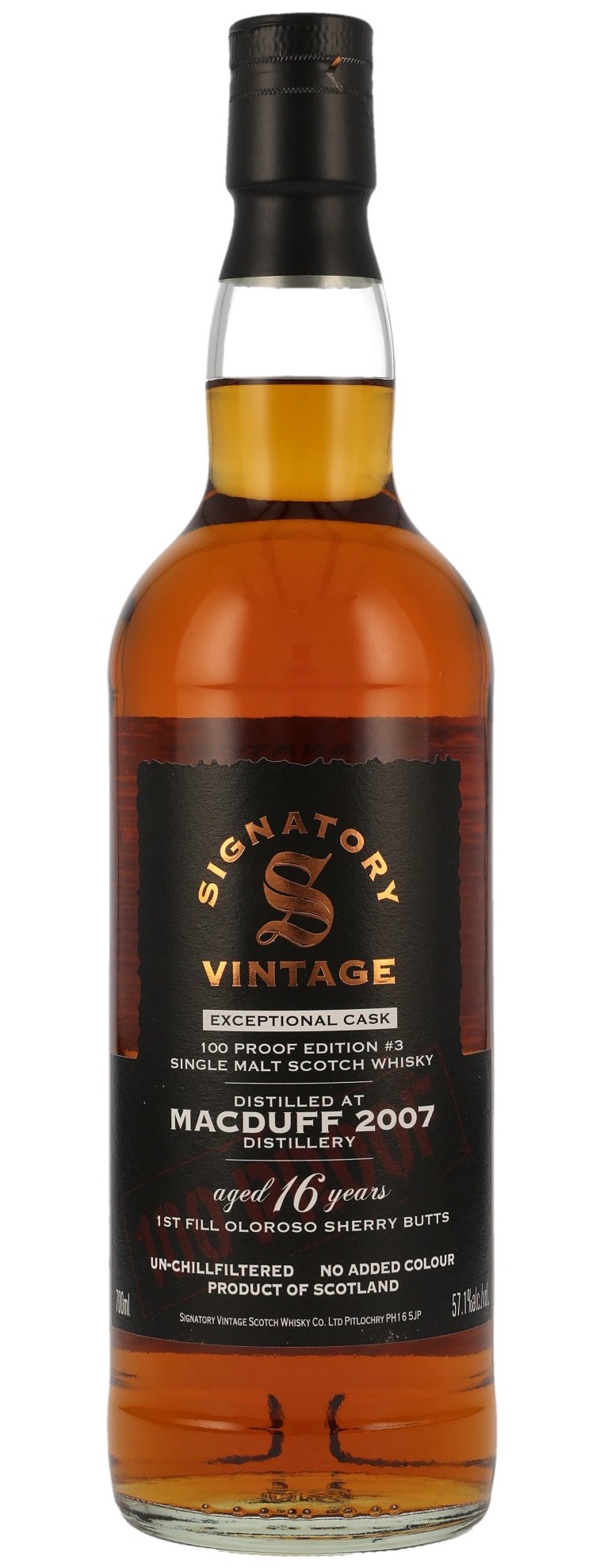 Macduff 16 Jahre 2007/2024 Exceptional Cask Edition 3 Oloroso Sherry 100 Proof Signatory 57.1% 0,7l