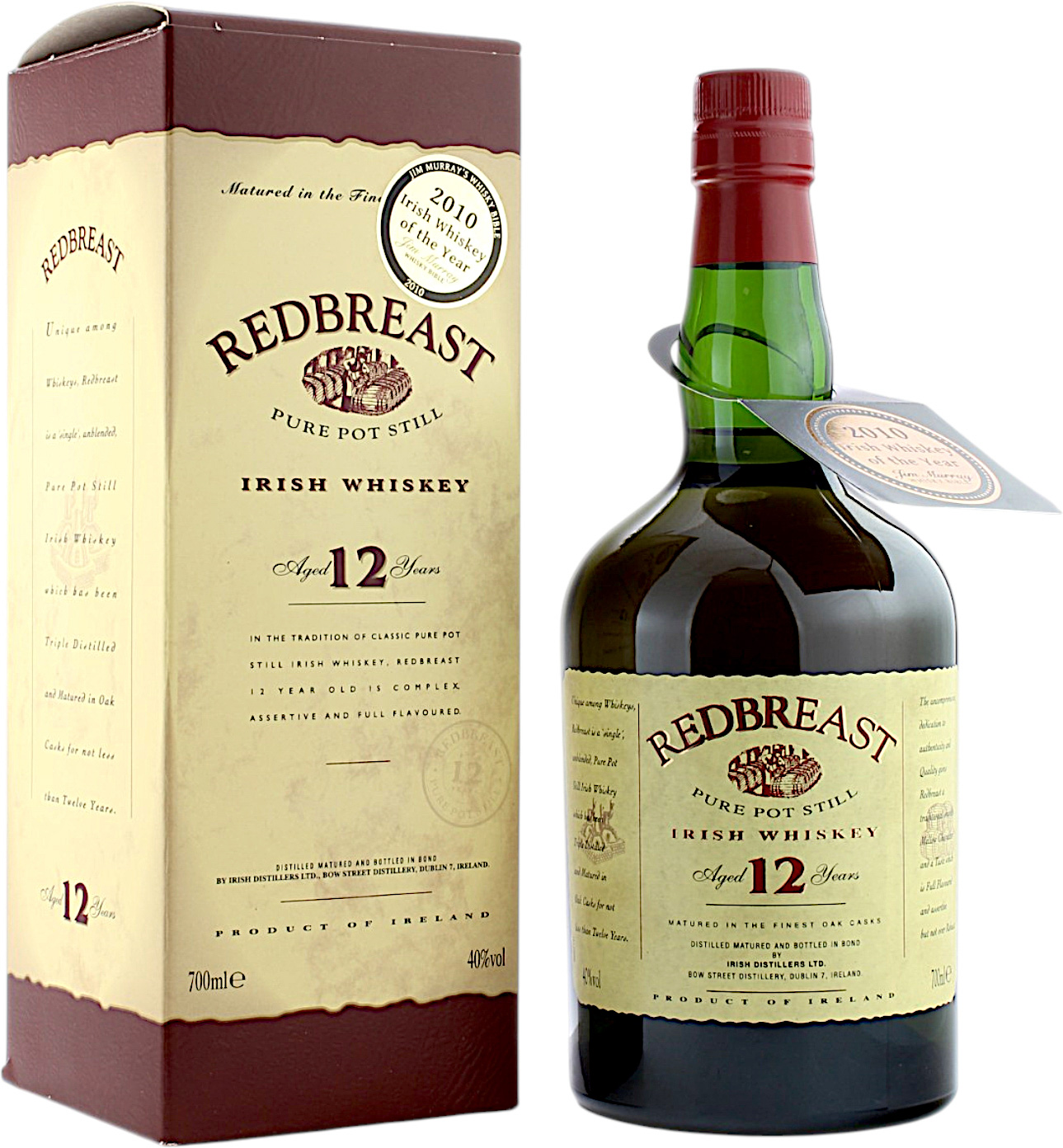 Redbreast 12 Jahre Pure Pot Still altes Design 40.0% 0,7l