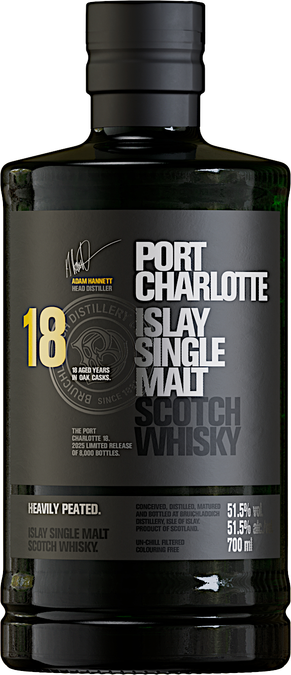 Port Charlotte Heavily Peated 18 Jahre 2025 51.5% 0,7l