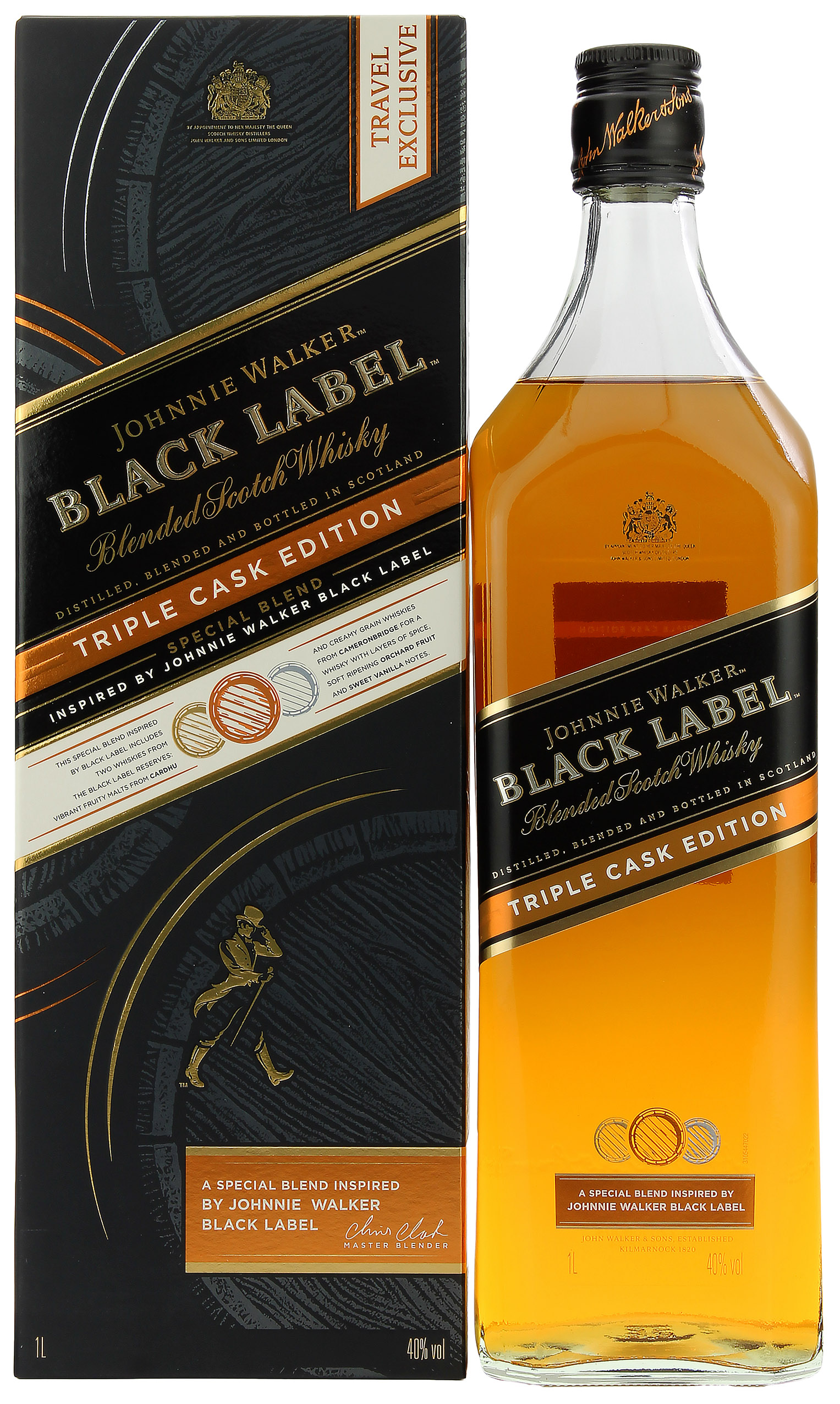 Johnnie Walker 12 Jahre Black Label Triple Cask 40.0% 1 Liter