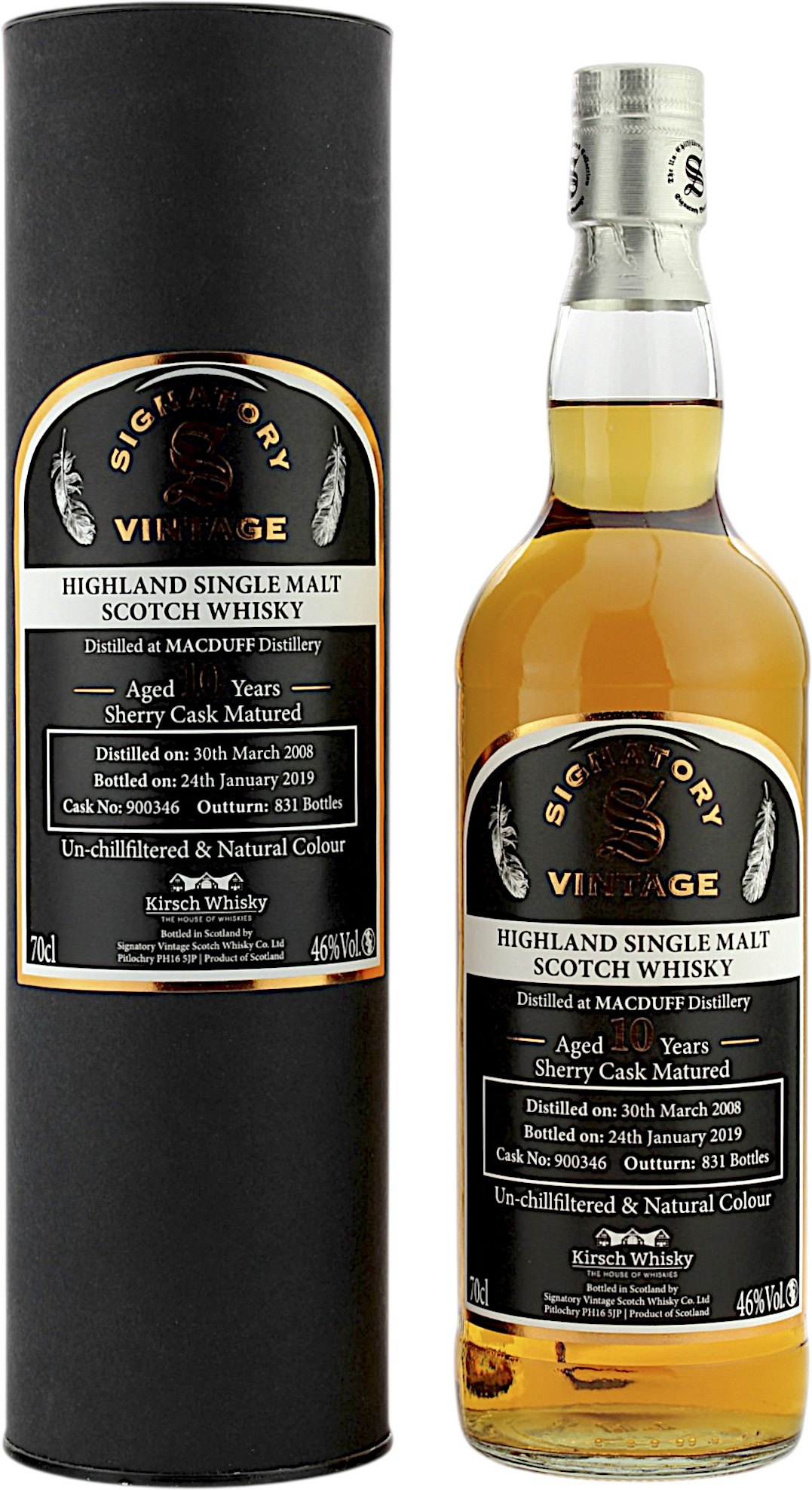 Macduff 10 Jahre 2008/2019 Signatory Un-Chillfiltered 46.0% 0,7l