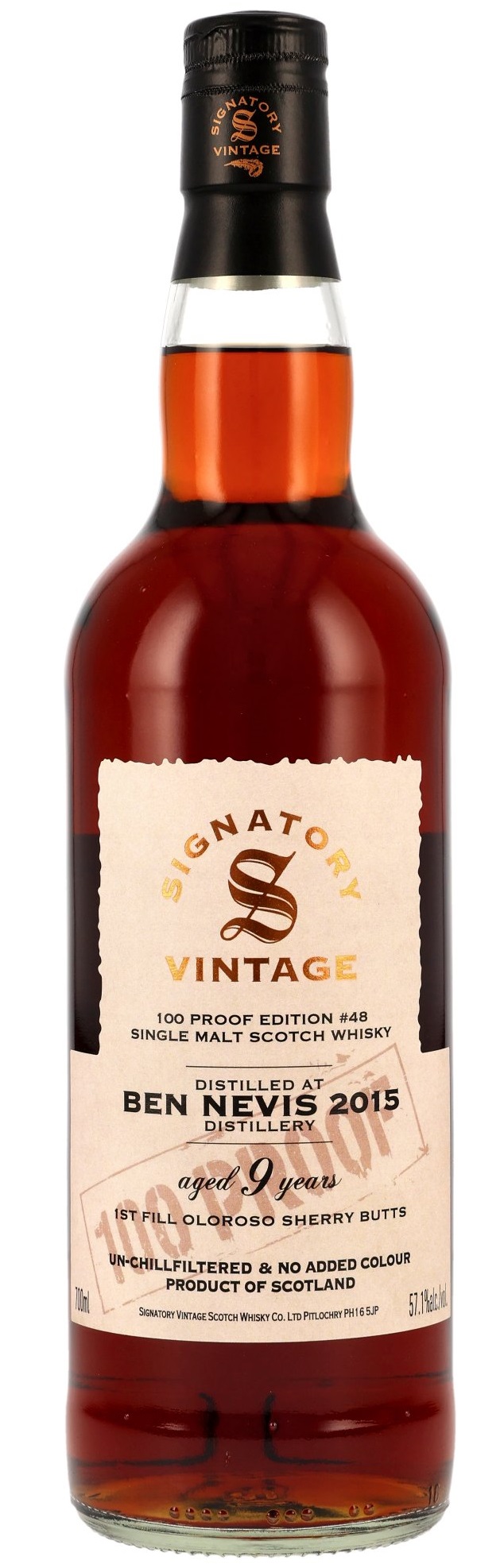 Ben Nevis 9 Jahre 2015/2025 Signatory 100 Proof Edition #48 57.1% 0,7l