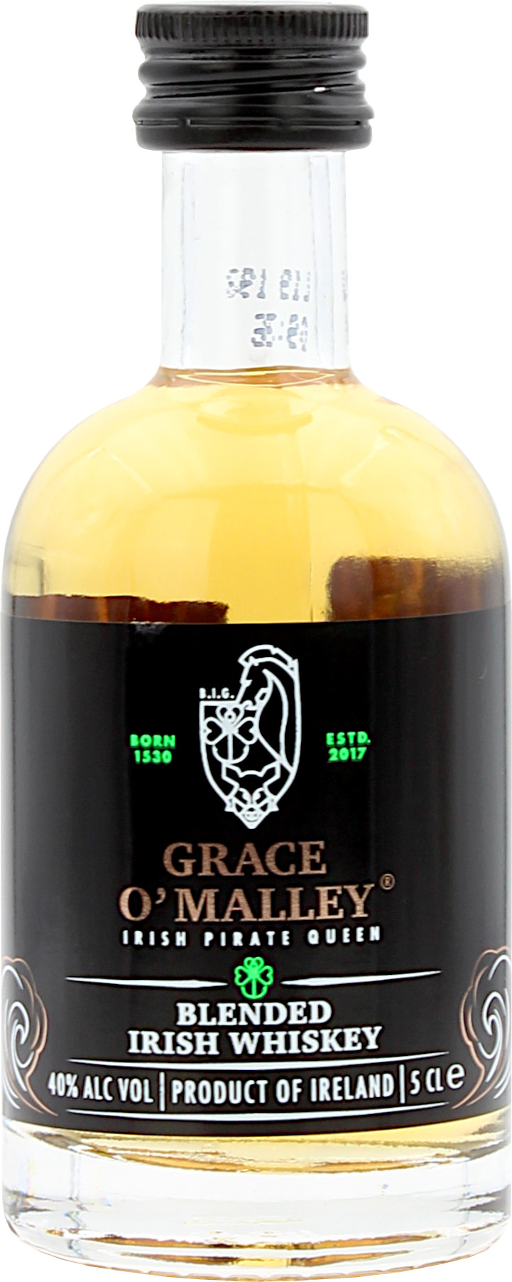 Miniatur Grace O'Malley Blended Irish Whiskey 40.0% 0,05l