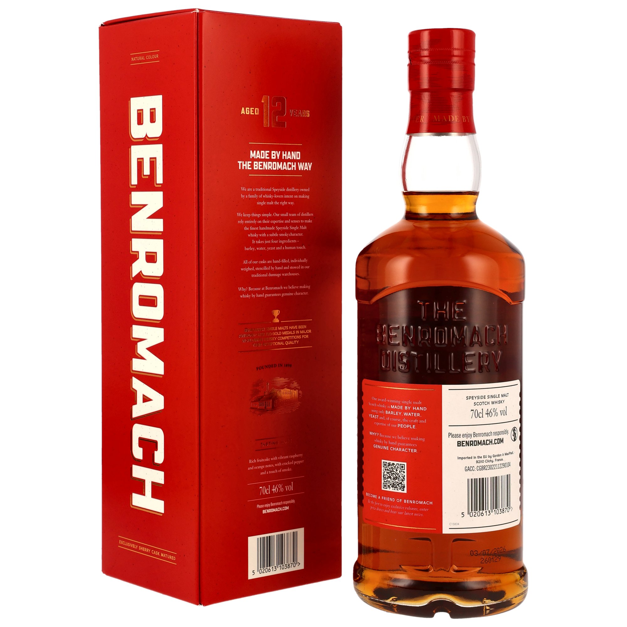 Benromach 12 Jahre 46.0% 0,7l – Ansicht 2