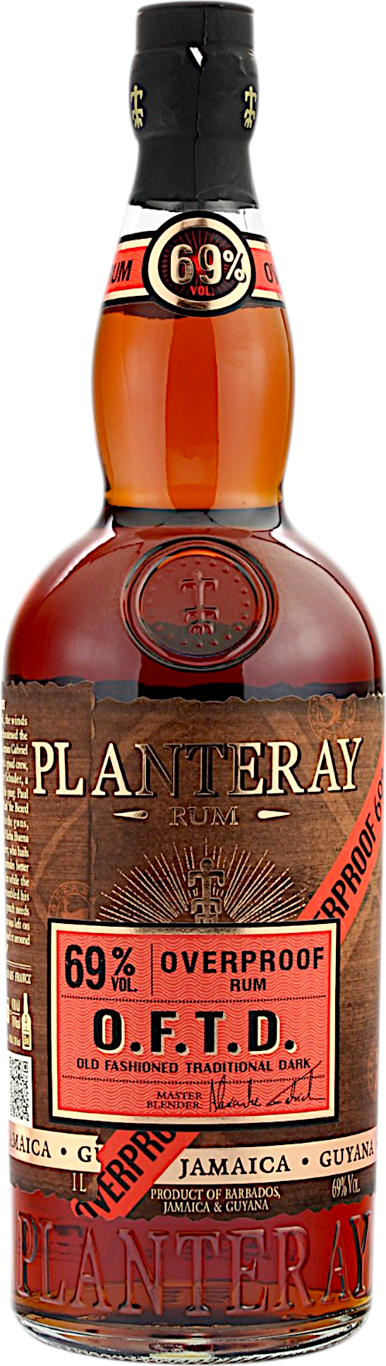 Planteray Rum Overproof O.F.T.D. 69.0% 1 Liter