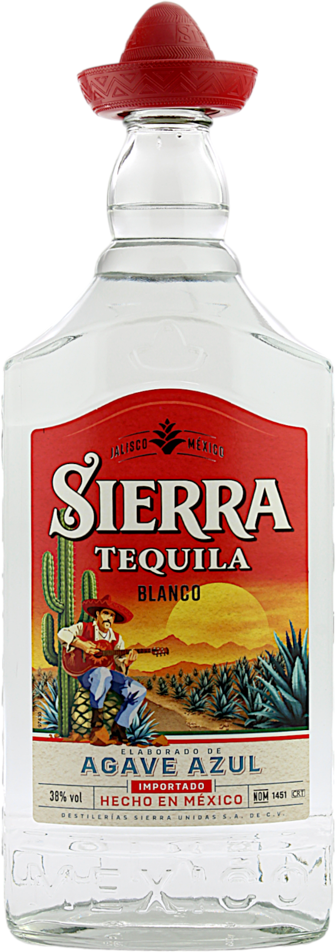 Sierra Tequila Blanco 38.0% 1 Liter