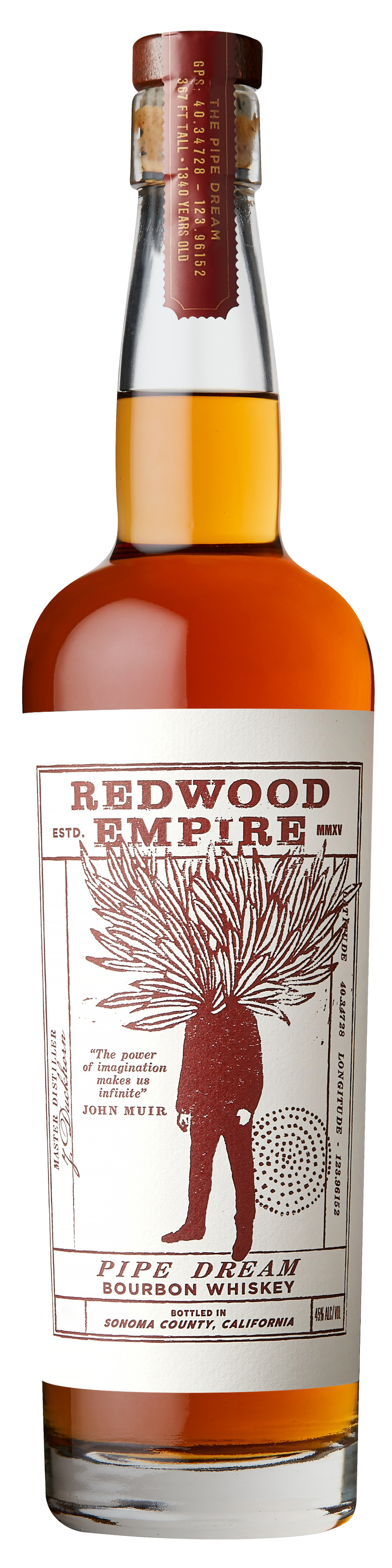 Redwood Empire Pipe Dream Bourbon Whiskey 45.0% 0,7l