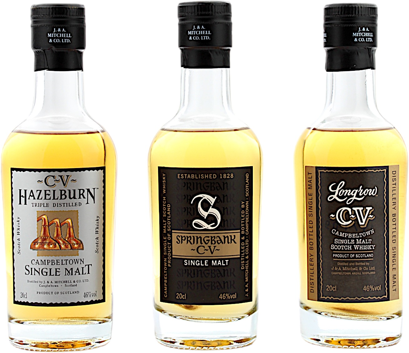 The Campbeltown Malts CV Sortiment 46.0% 3x200ml