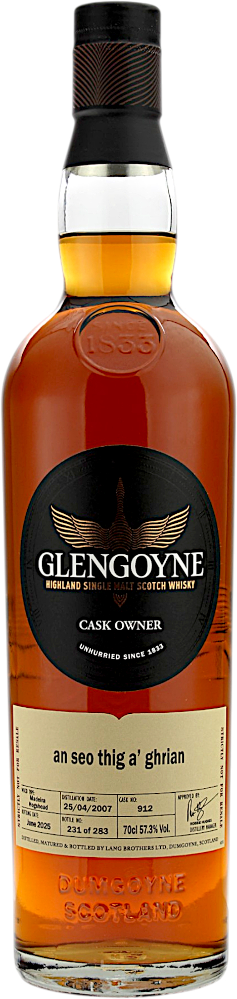 Glengoyne 2007/2025 an seo thig a' ghrian - Cask Owner 57.3% 0,7l