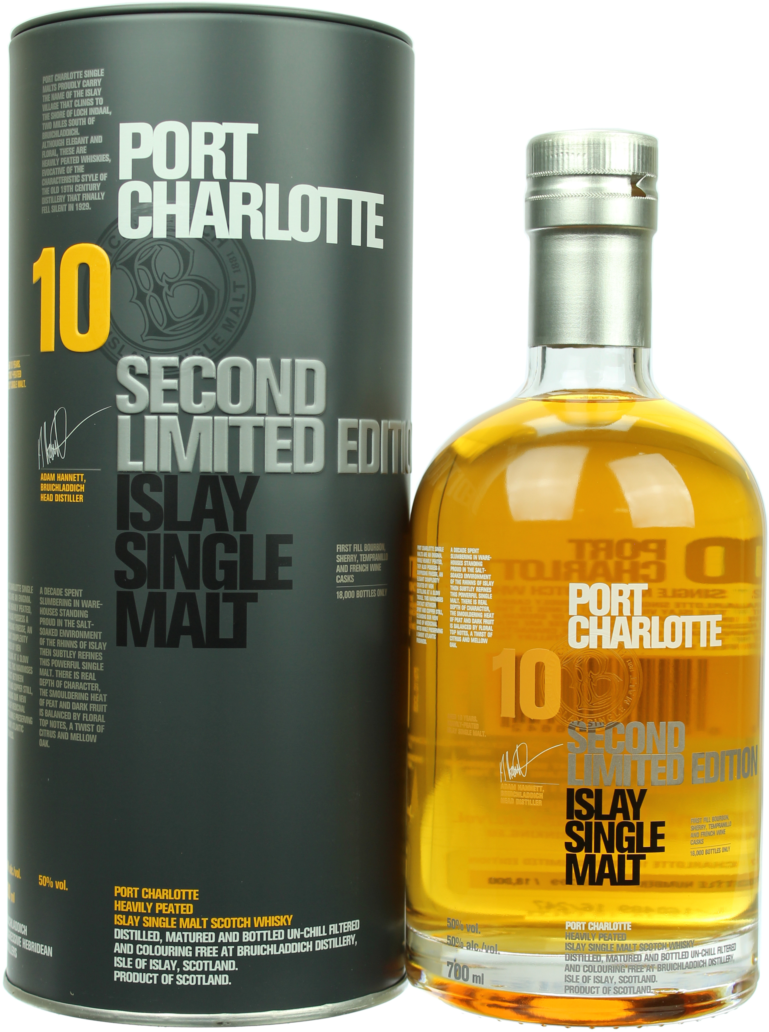 Port Charlotte 10 Jahre 2006/2016 2nd Edition 50.0% 0,7l