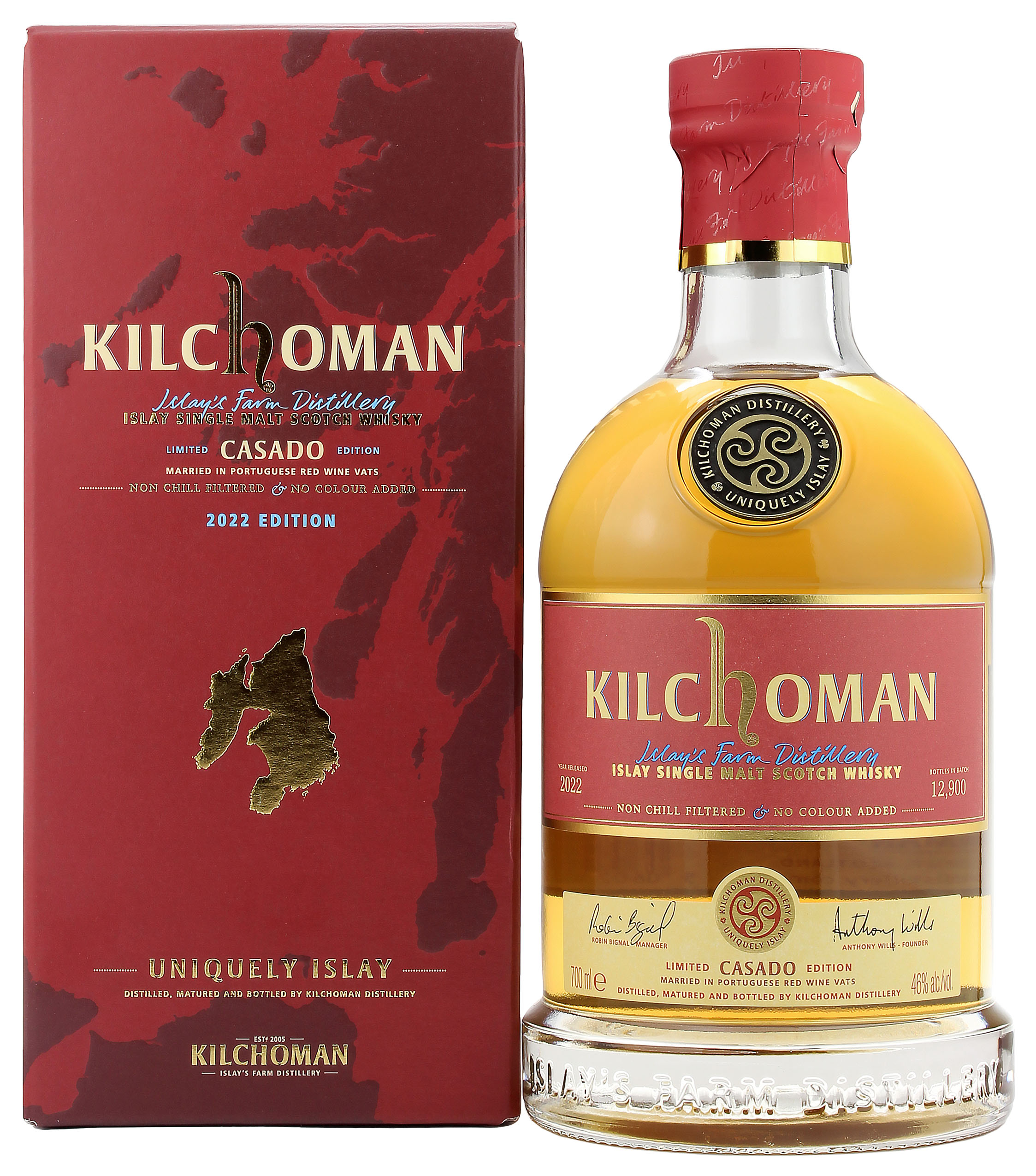 Kilchoman Casado Red Wine Cask Finish Limited Edition 2022 46.0% 0,7l