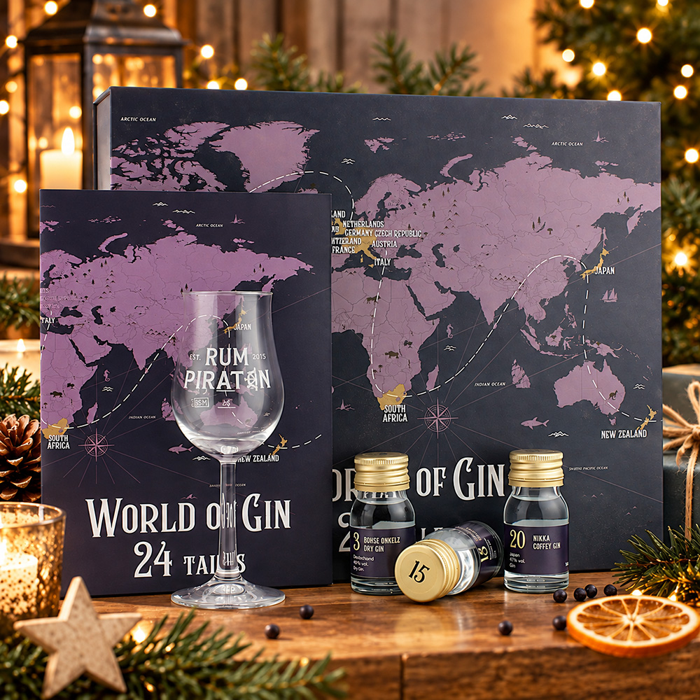 World of Gin Adventskalender Rumpiraten 42.3% 24x30ml