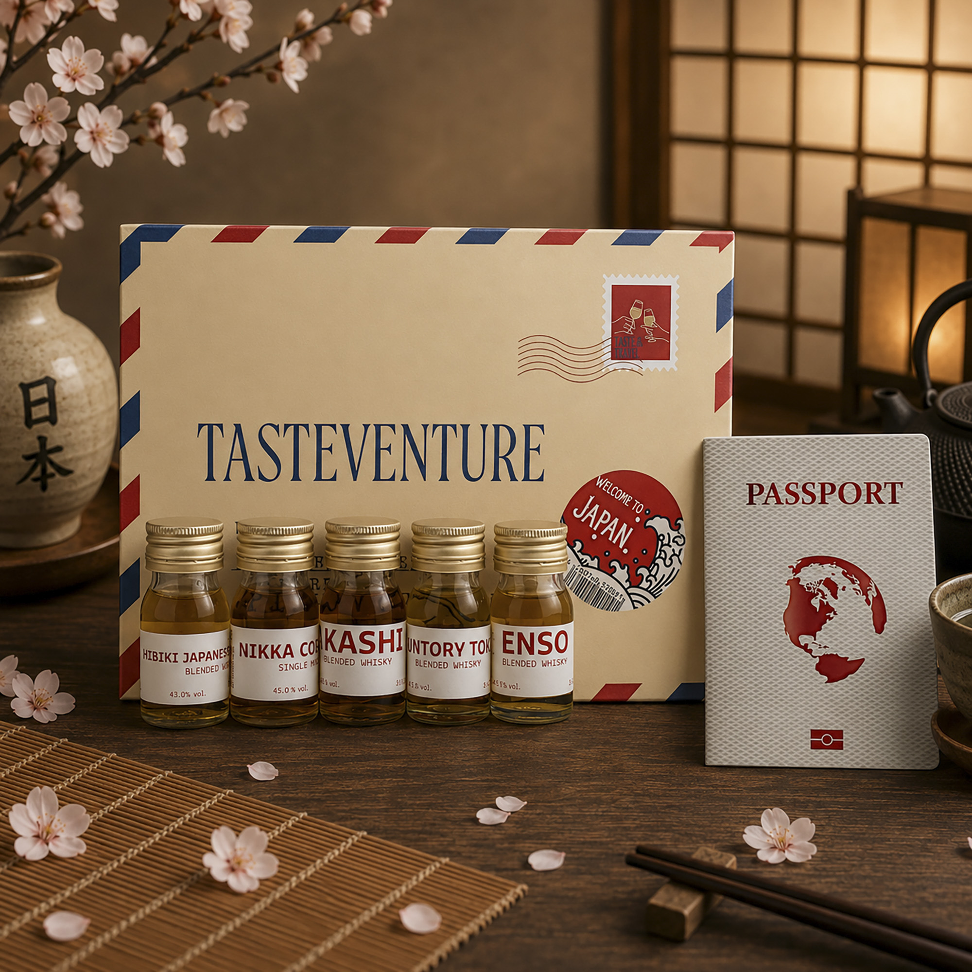 World of Whisky Tasting Box - Japanese Whisky Nightlife 42.2% 5x30ml - Tasteventure