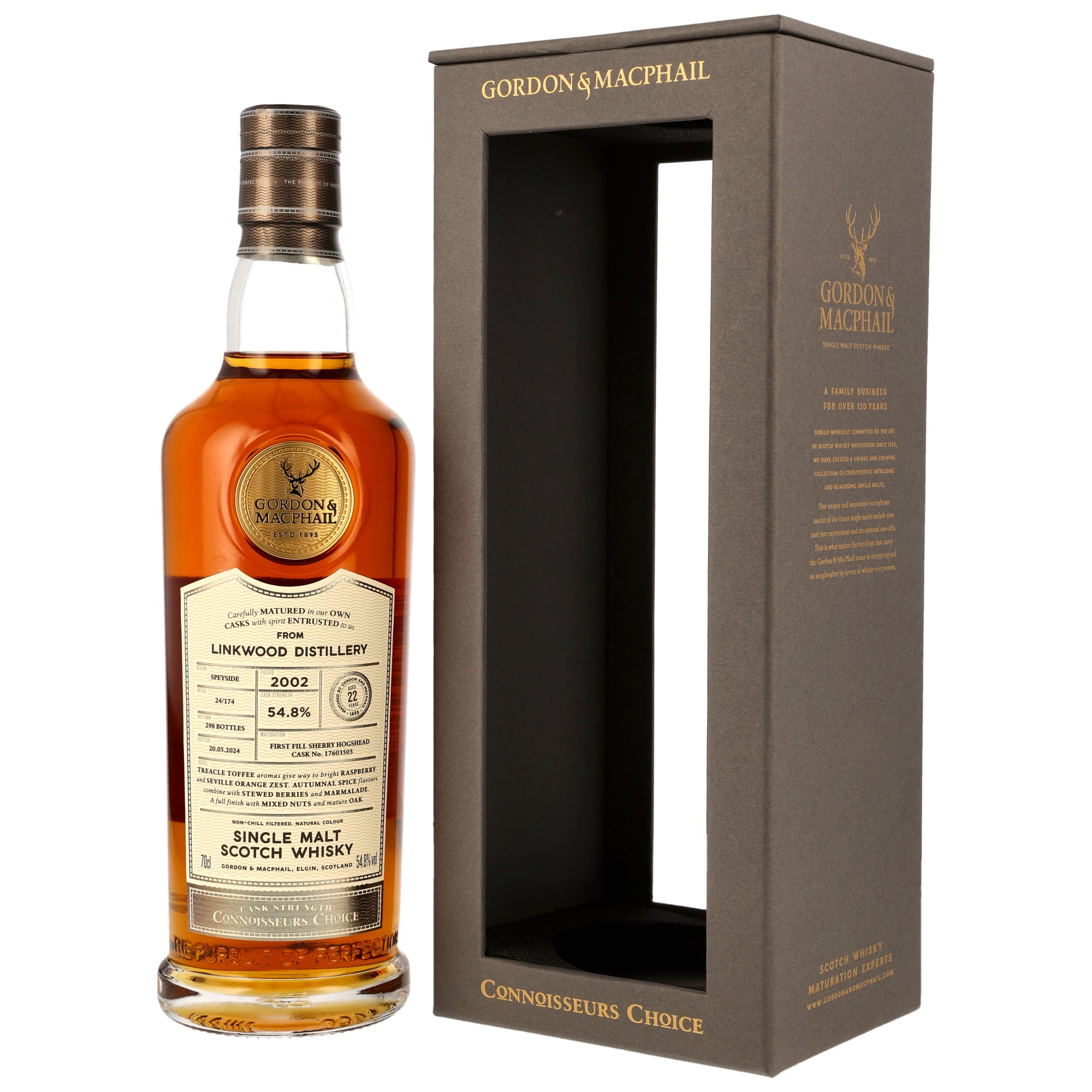 Linkwood 22 Jahre 2002/2024 G&M Connoisseurs Choice Cask Strength 54.8% 0,7l