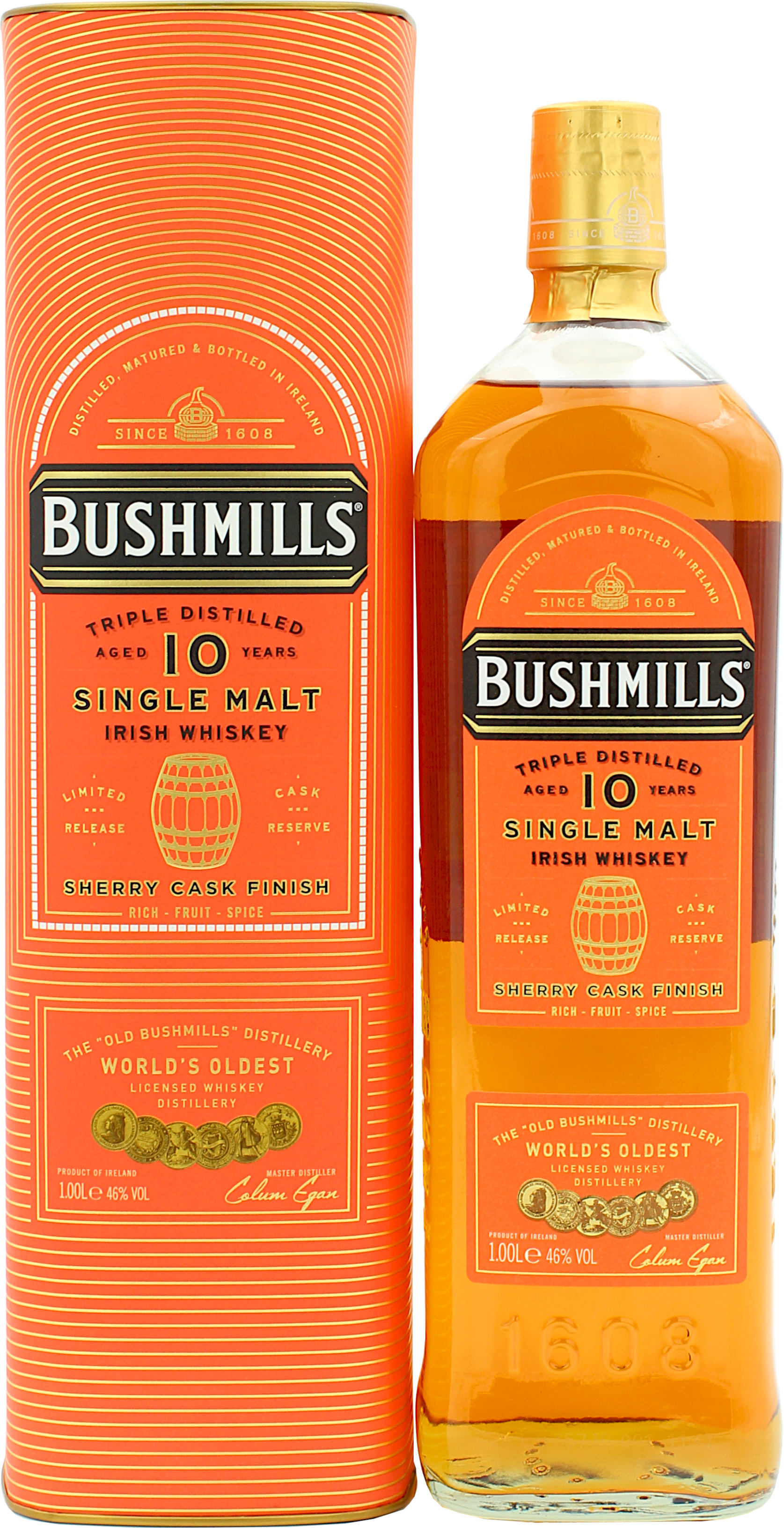 Bushmills 10 Jahre Sherry Cask Finish 46.0% 1 Liter