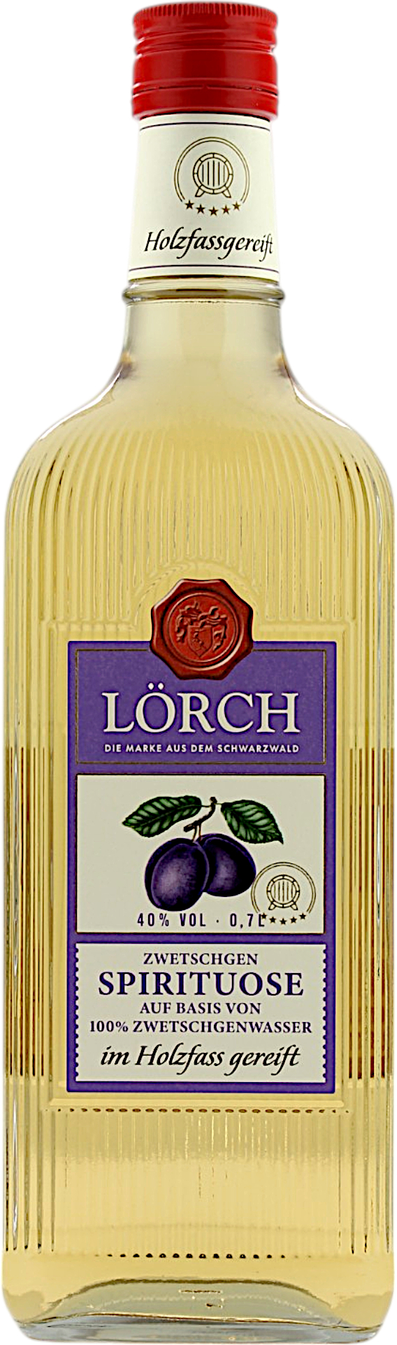 Lörch Zwetschgen Spirituose im Holzfass gereift 40.0% 0,7l