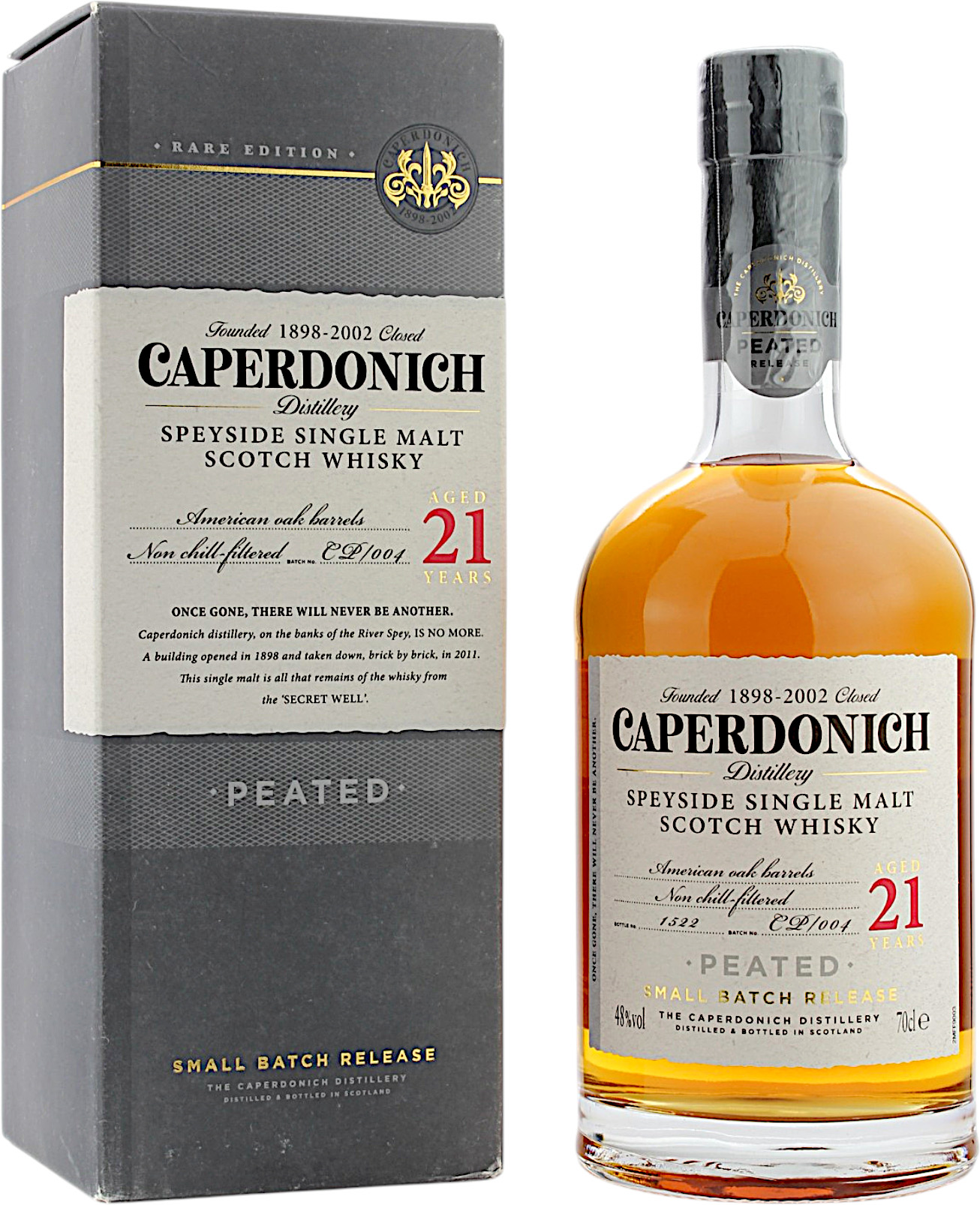 Caperdonich 21 Jahre Small Batch Release - Peated 48.0% 0,7l
