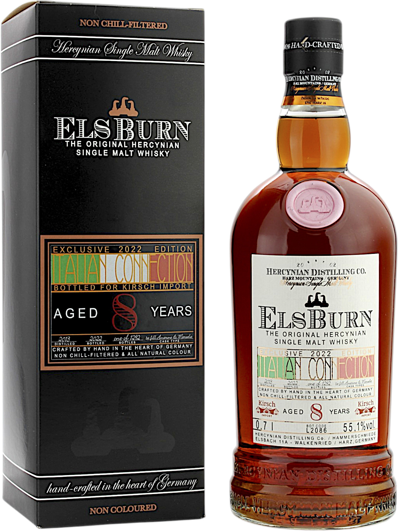 Elsburn 8 Jahre 2013/2022 Italian Connection 55.1% 0,7l