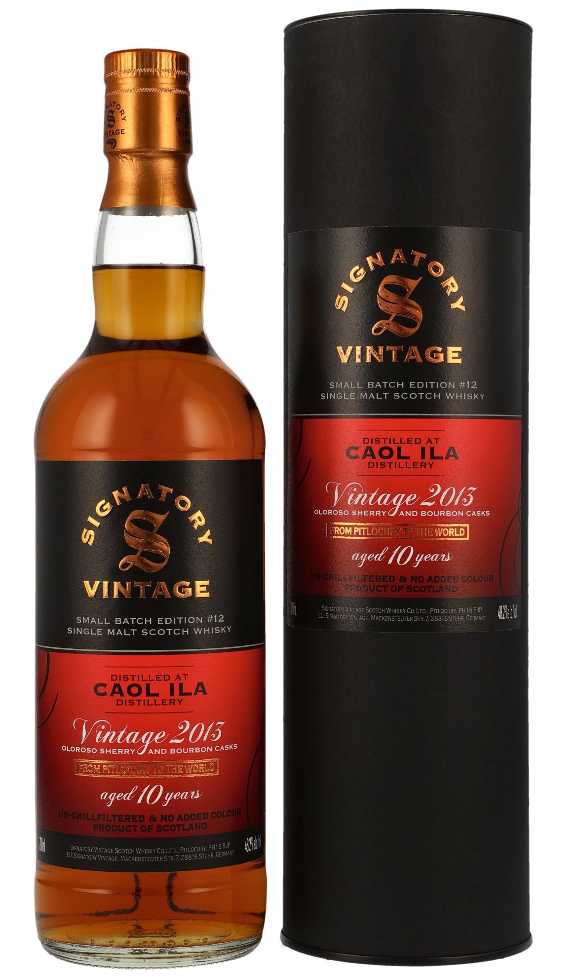 Caol Ila 10 Jahre 2013/2024 Sherry Cask Signatory Small Batch 12 48.2% 0,7l