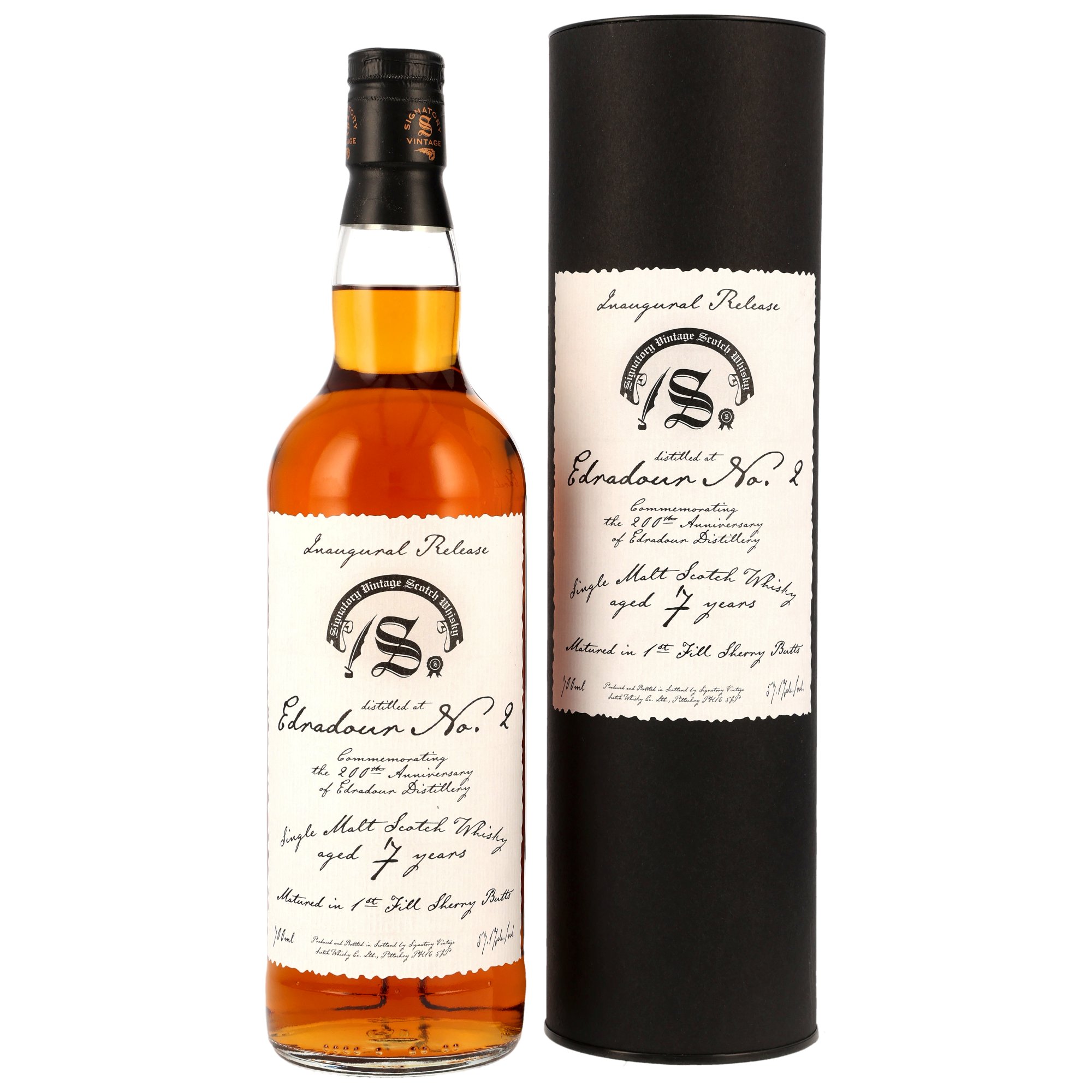 Edradour No.2 7 Jahre 2018/2025 1st Fill Sherry Butts Inaugural Release 57.1% 0,7l