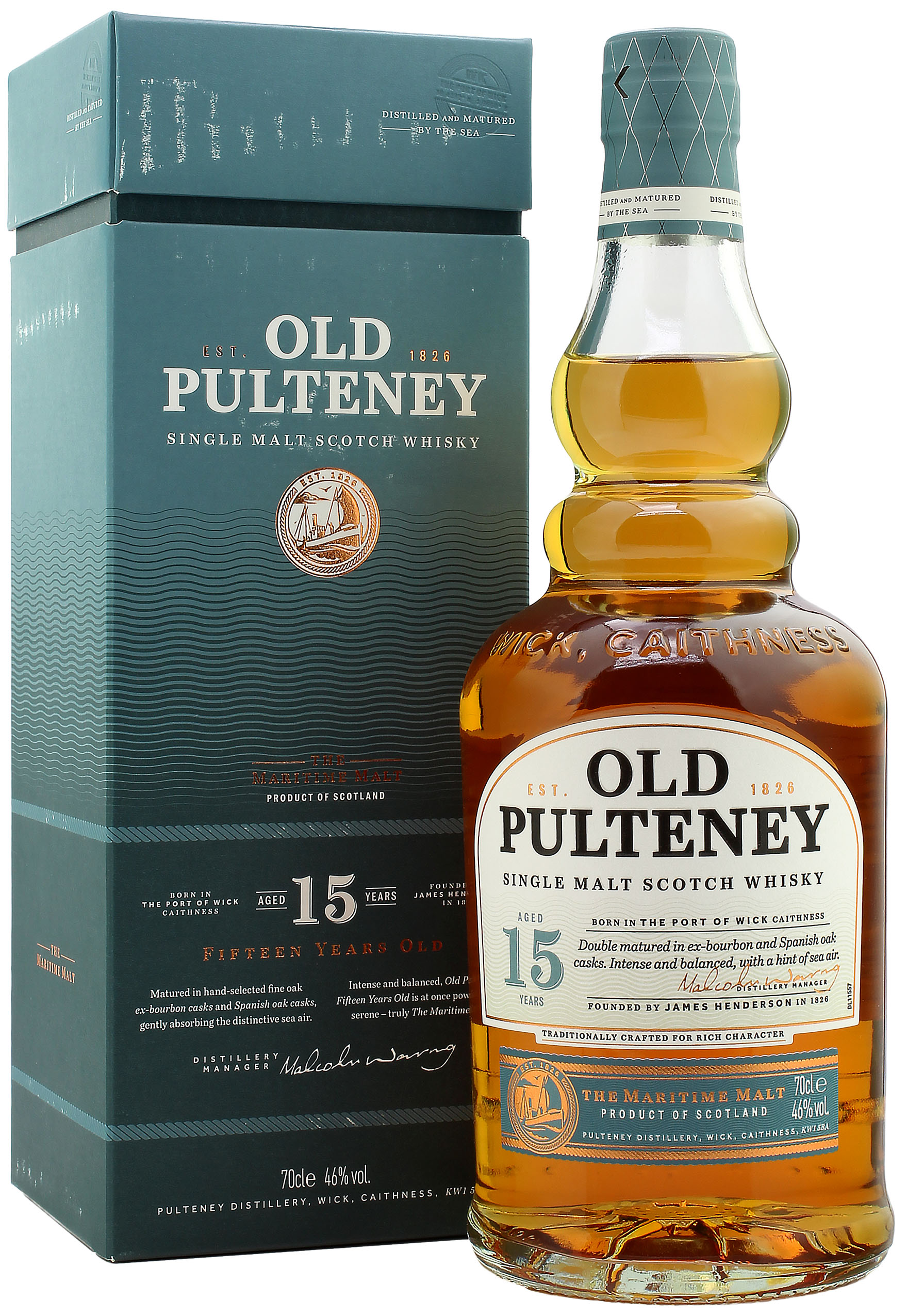 Old Pulteney 15 Jahre 46.0% 0,7l