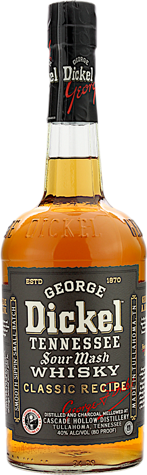George Dickel Classic Recipe Tennessee Sour Mash Whisky 40.0% 0,7l