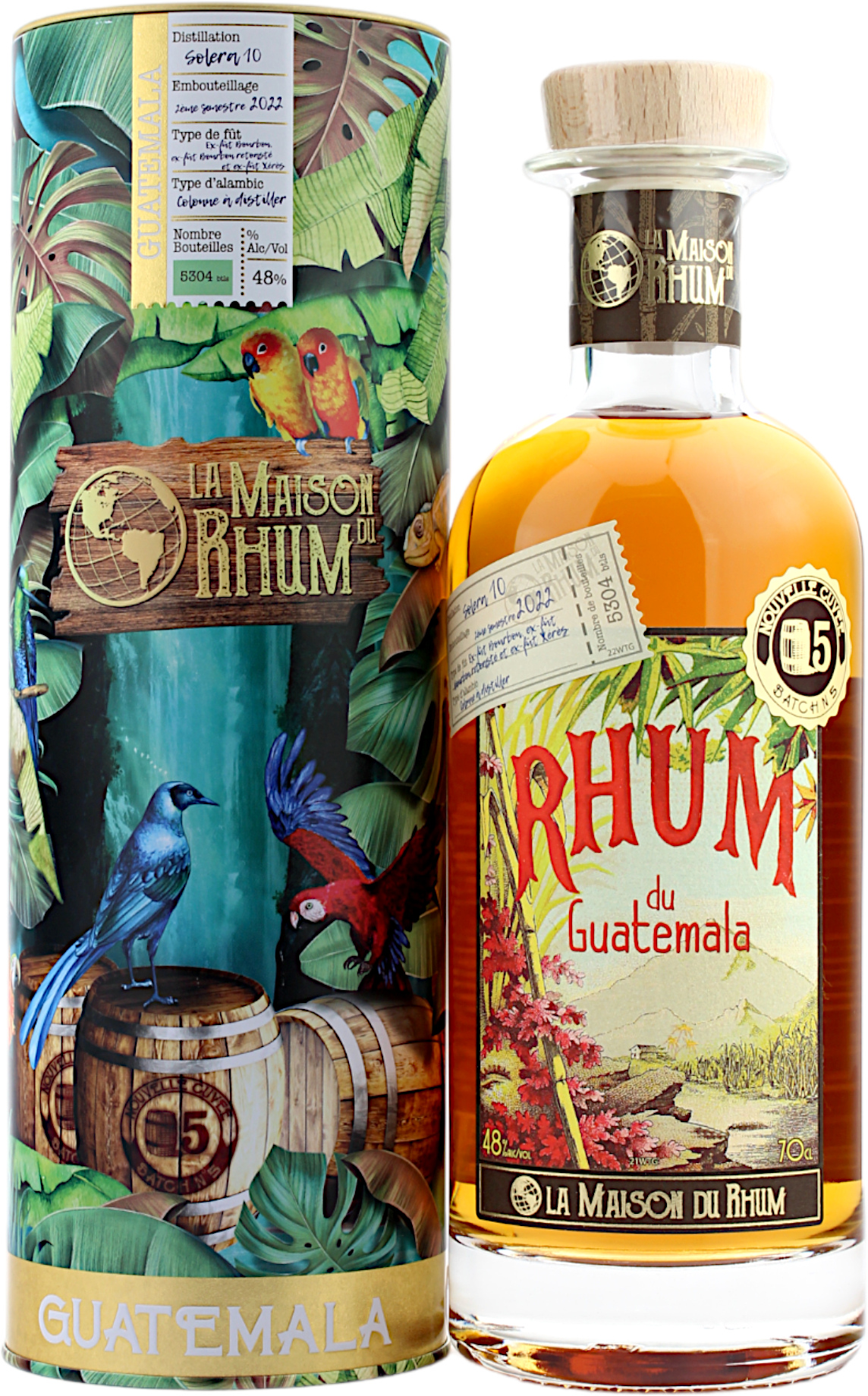 Botran 10 Jahre Vintage 2022 Batch 5 La Maison Du Rhum 48.0% 0,7l