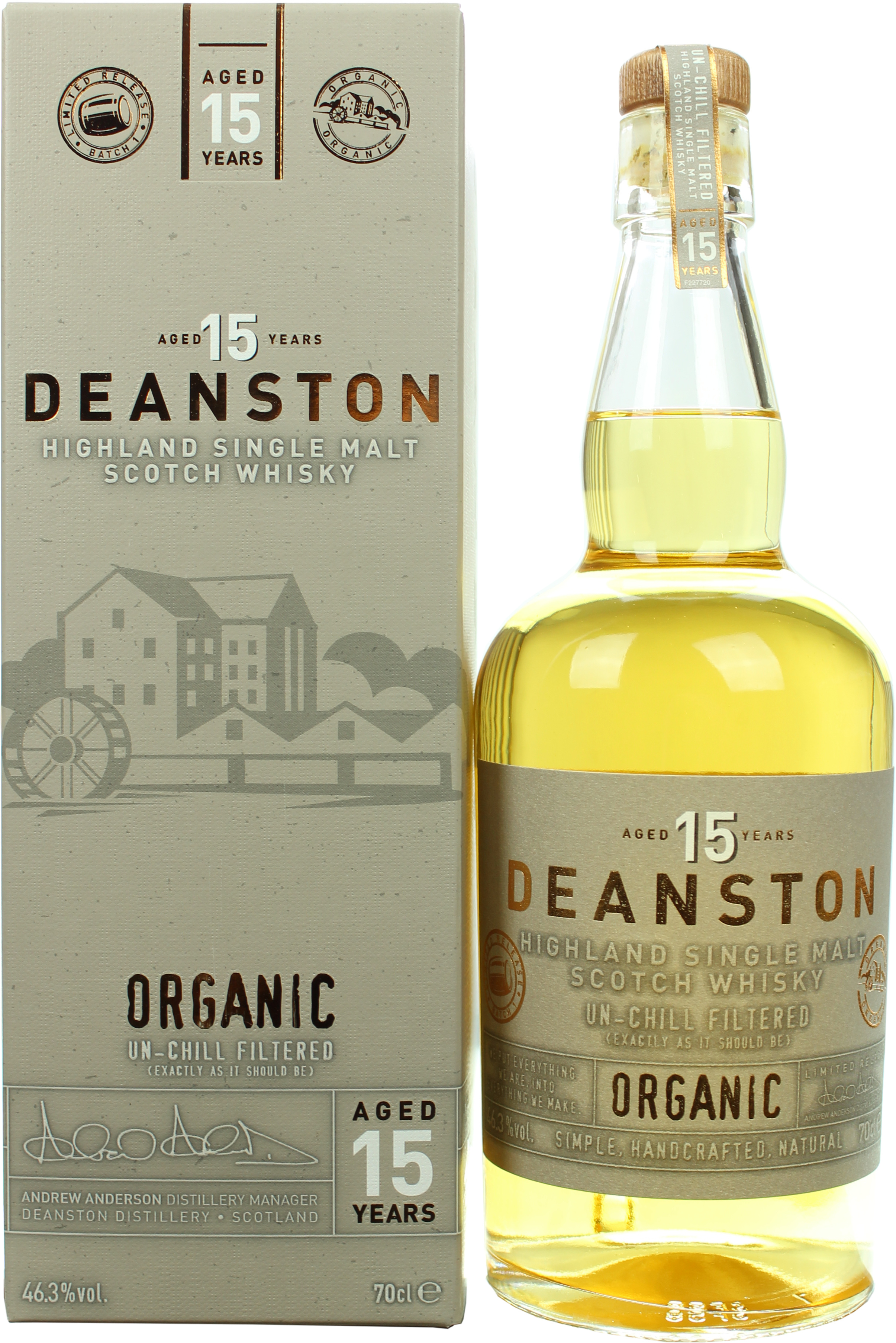 Deanston Organic 15 Jahre Batch 1 46.3% 0,7l