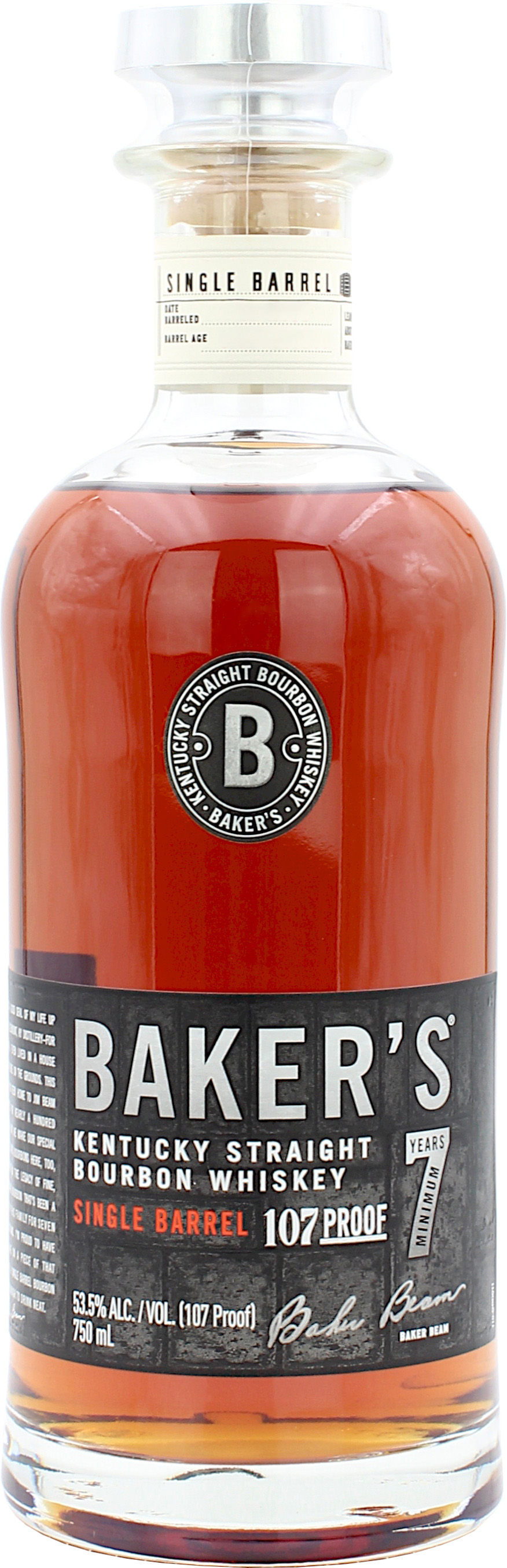 Bakers Single Barrel 107 Proof 7 Jahre 53.5% 0,7l