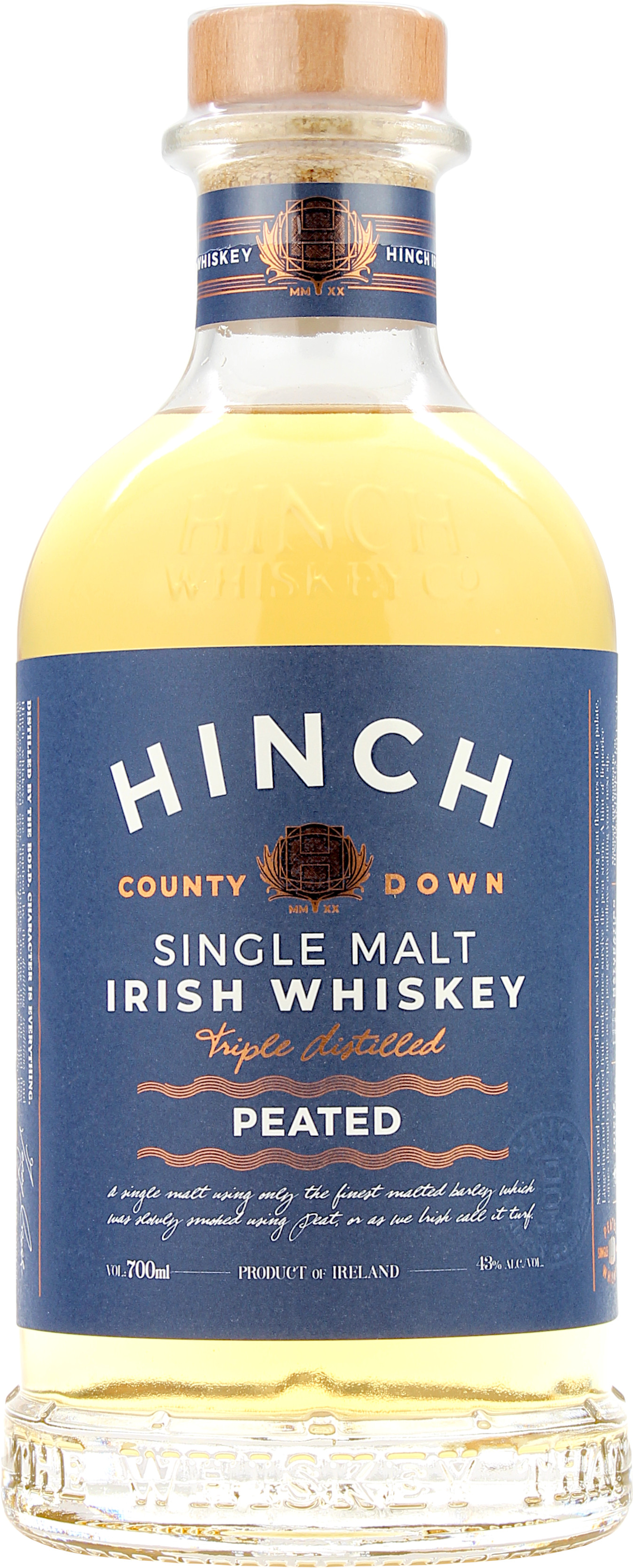Hinch Peated Single Malt Irish Whiskey 43.0% 0,7l
