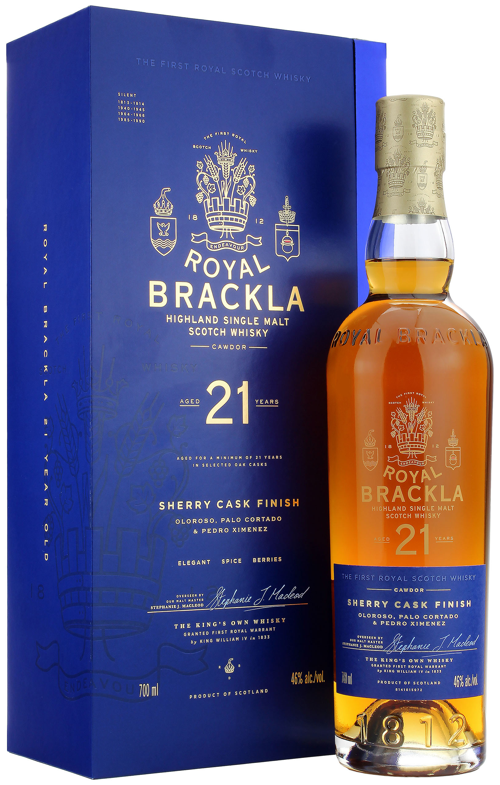 Royal Brackla 21 Jahre Triple Sherry Cask 2022 46.0% 0,7l