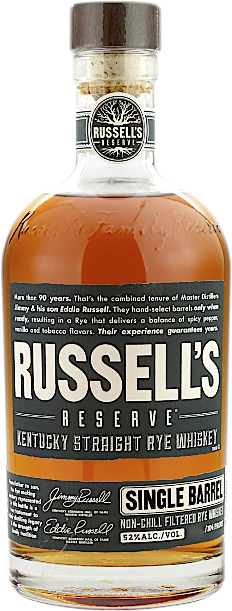 Russell's Reserve Single Barrel Kentucky Straight Rye Whiskey 52.0% 0,7l