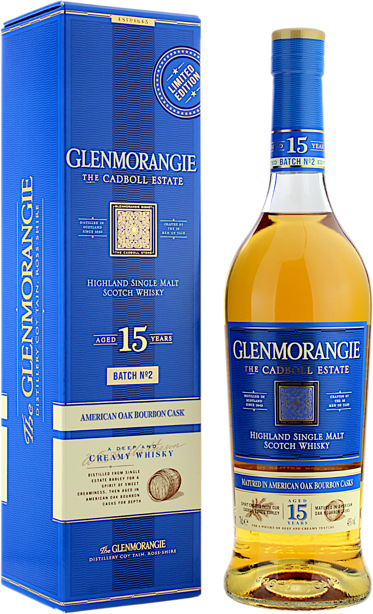 Glenmorangie 15 Jahre Cadboll Estate Batch 02 43.0% 0,7l