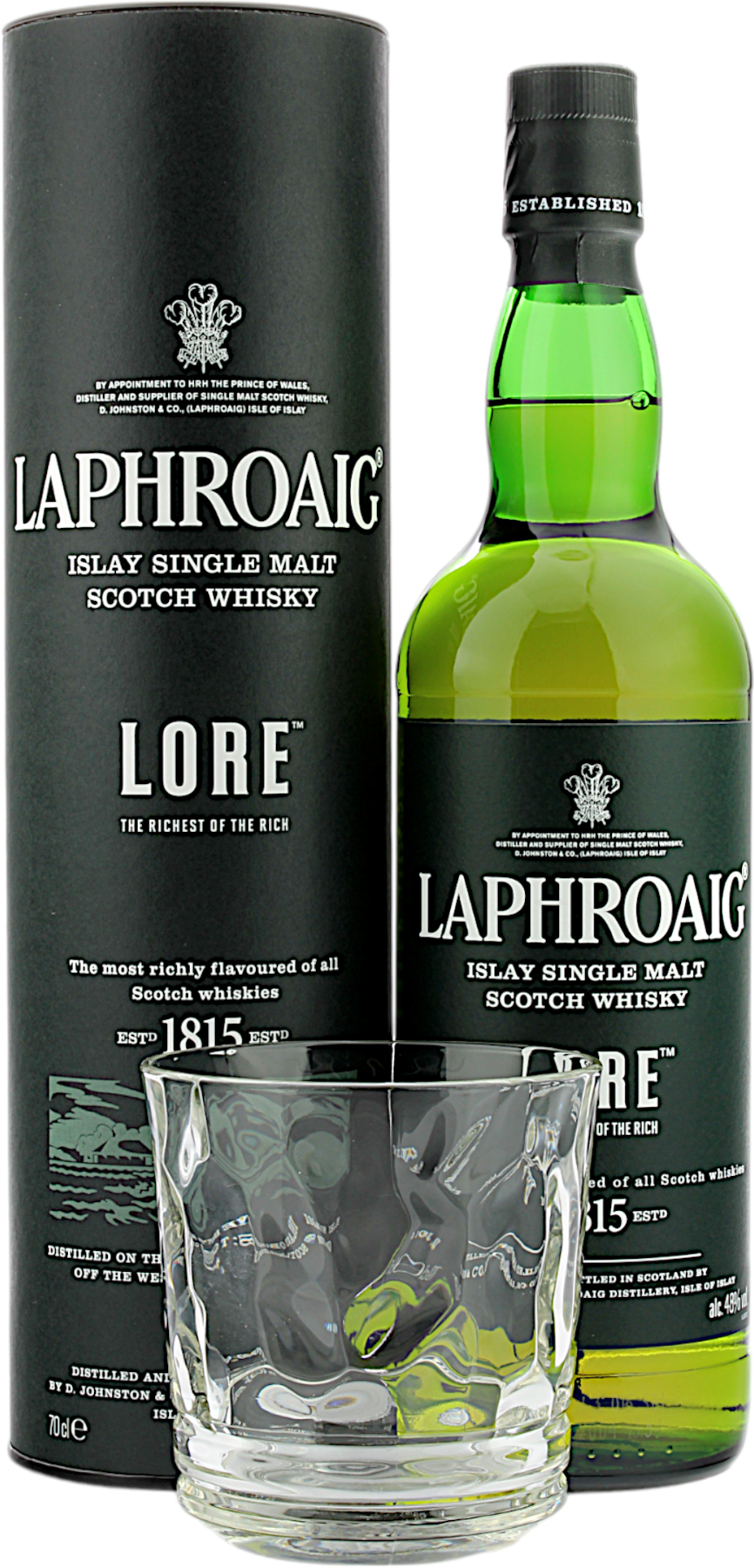 Laphroaig Lore Geschenkset mit Glas 48.0% 0,7l