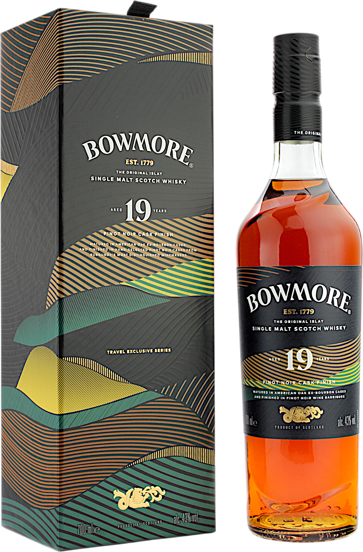 Bowmore 19 Jahre Pinot Noir Cask Finish 43.0% 0,7l