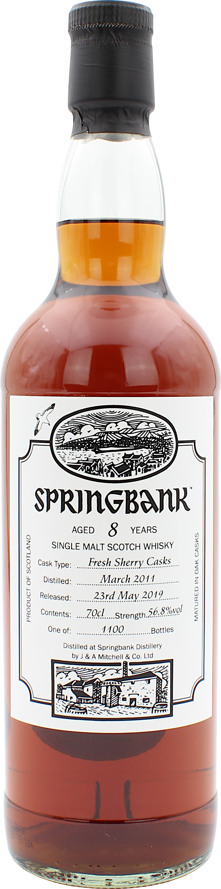 Springbank 8 Jahre 2011/2019 Open Day 2019 Sherry Cask 56.8% 0,7l