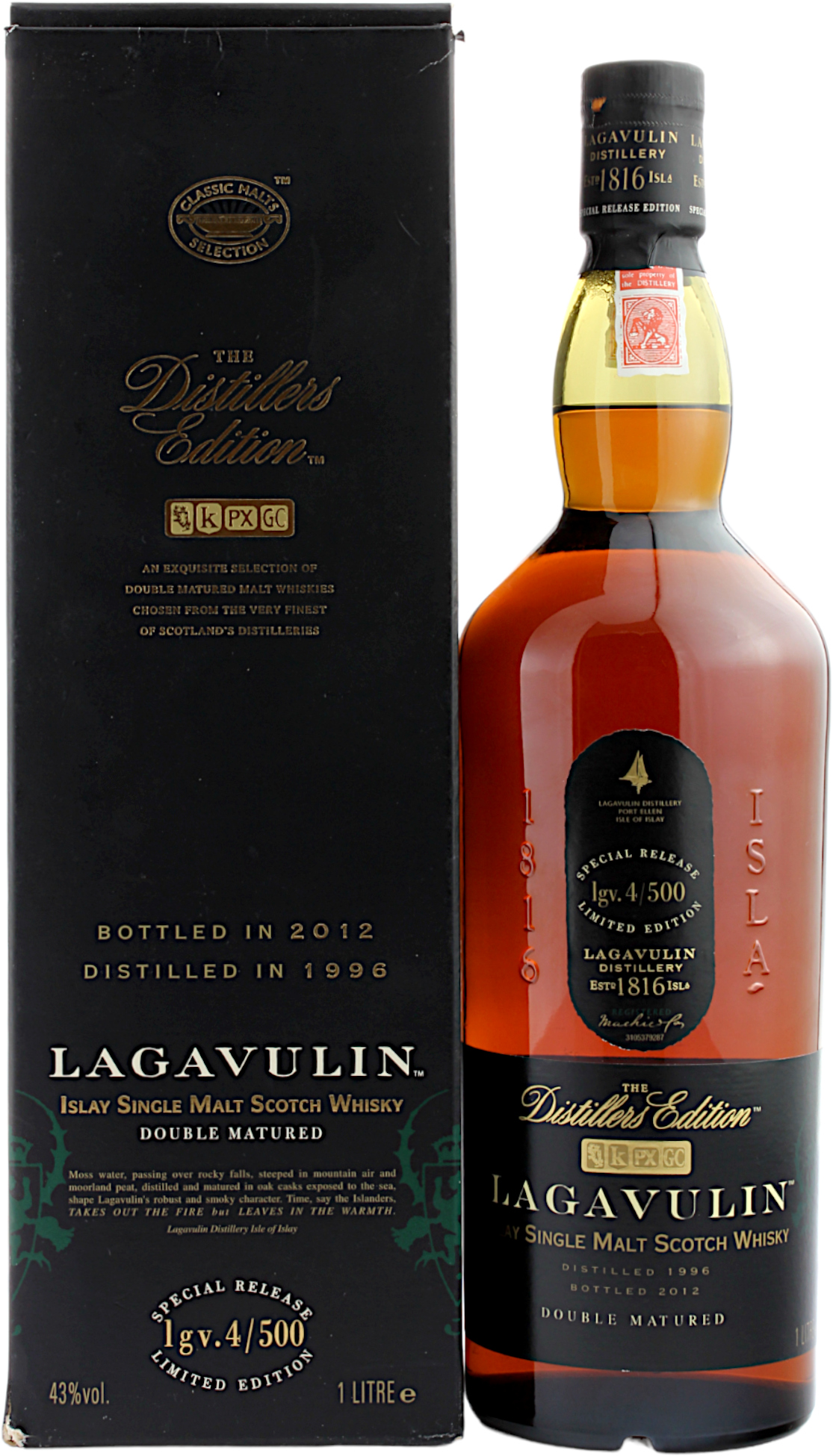 Lagavulin Distillers Edition 1996/2012 43.0% 1 Liter